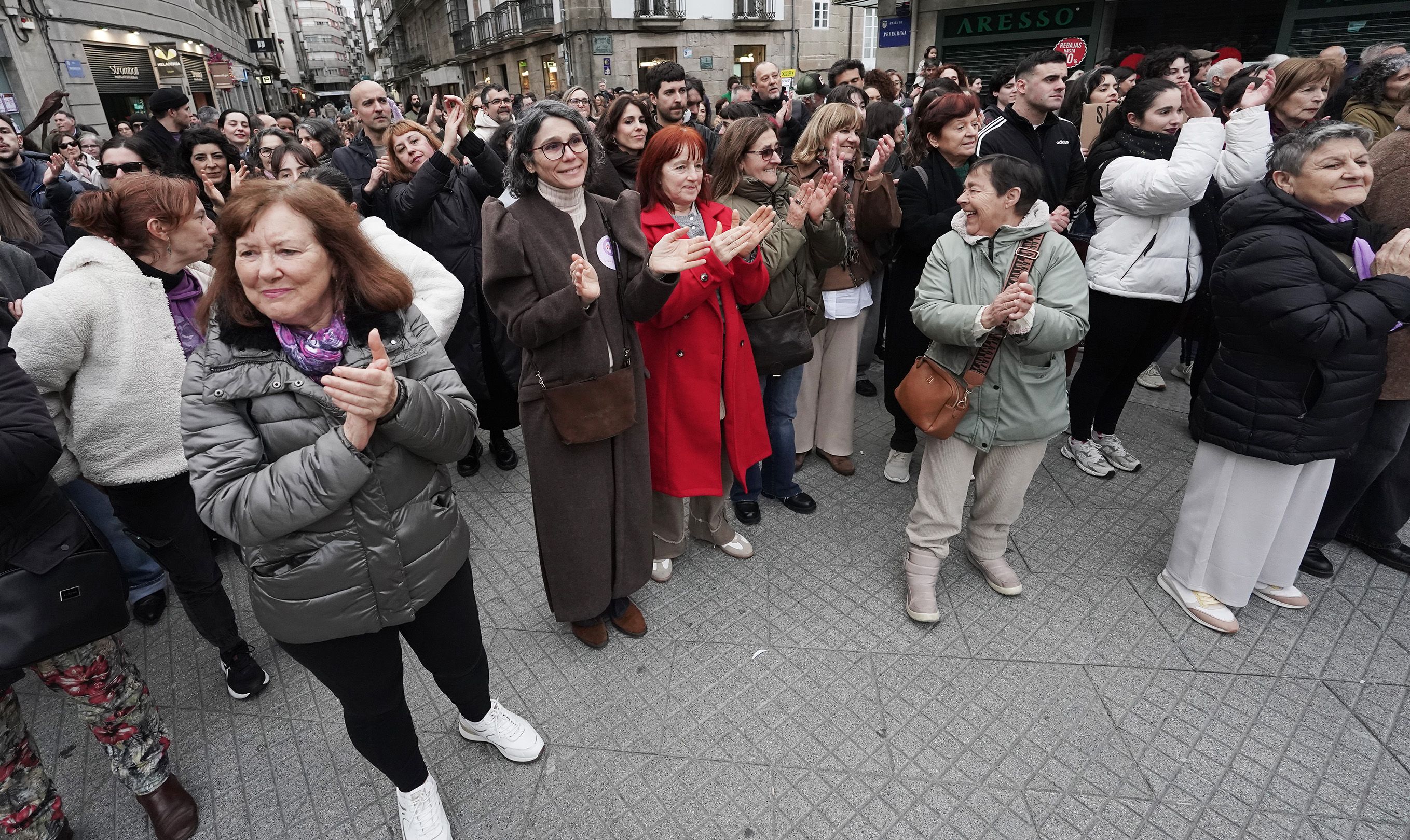 Manifestación del 8M en Pontevedra convocada por la Marcha Mundial de las Mujeres Manifestación del 8M en Pontevedra convocada por la Marcha Mundial de las Mujeres