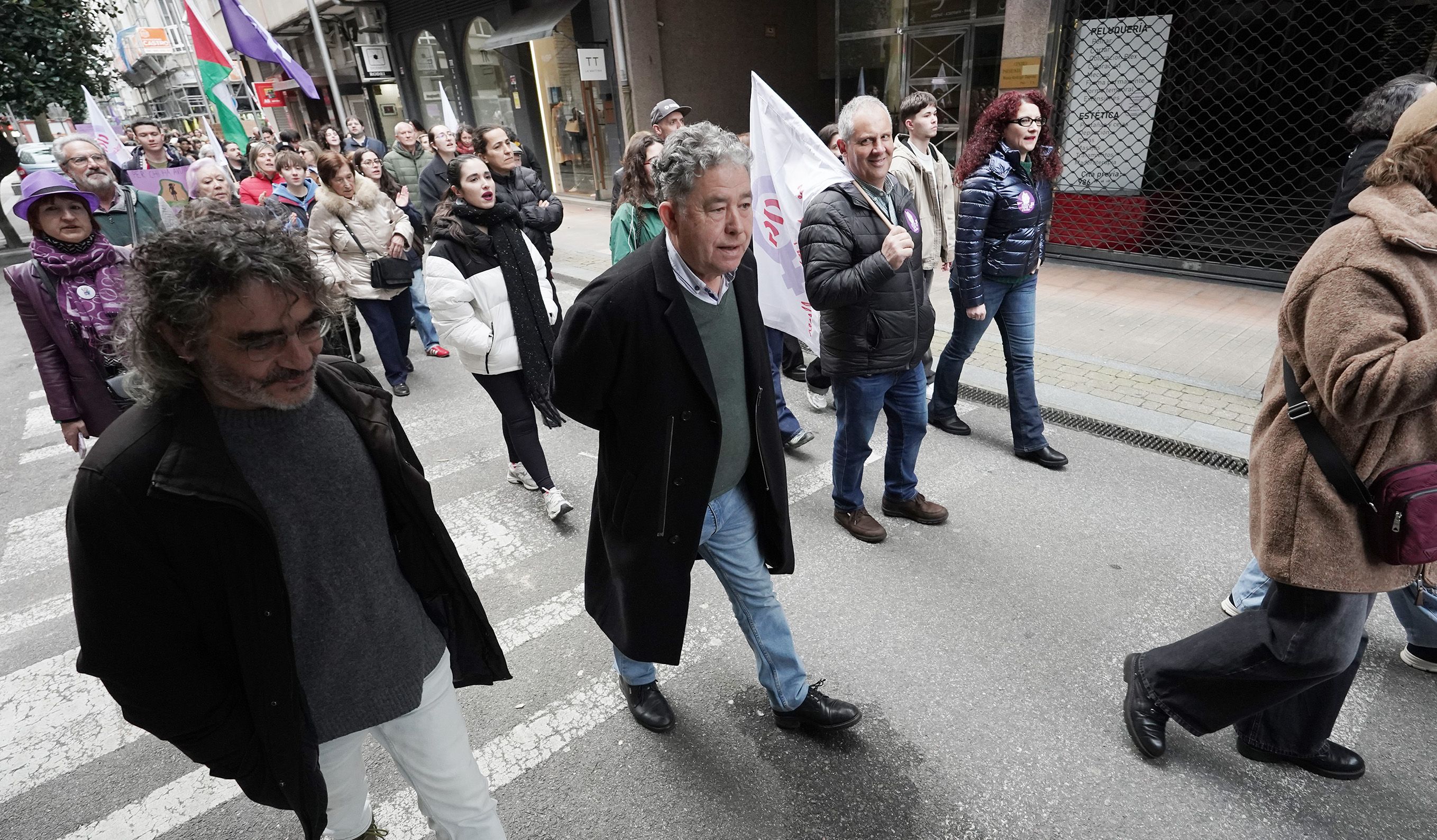 Manifestación del 8M en Pontevedra convocada por la Marcha Mundial de las Mujeres Manifestación del 8M en Pontevedra convocada por la Marcha Mundial de las Mujeres