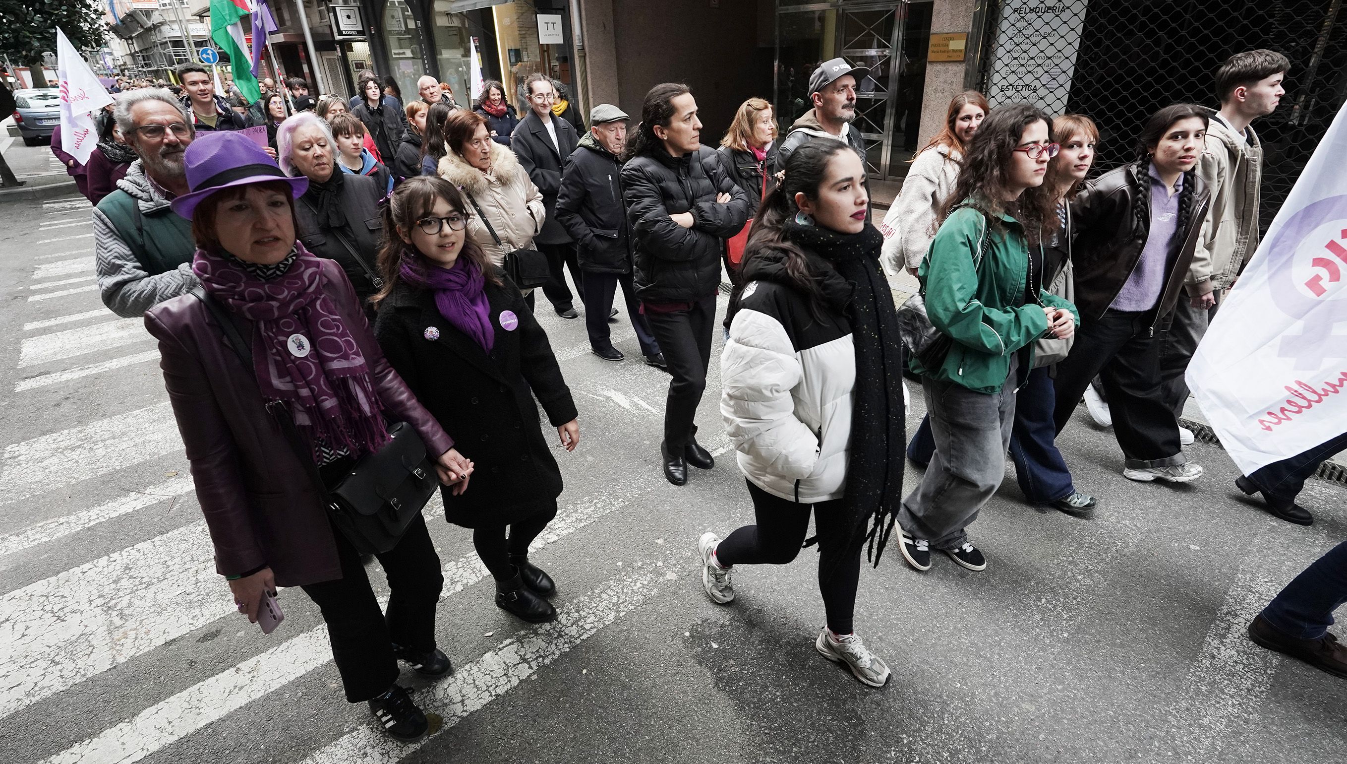 Manifestación del 8M en Pontevedra convocada por la Marcha Mundial de las Mujeres Manifestación del 8M en Pontevedra convocada por la Marcha Mundial de las Mujeres