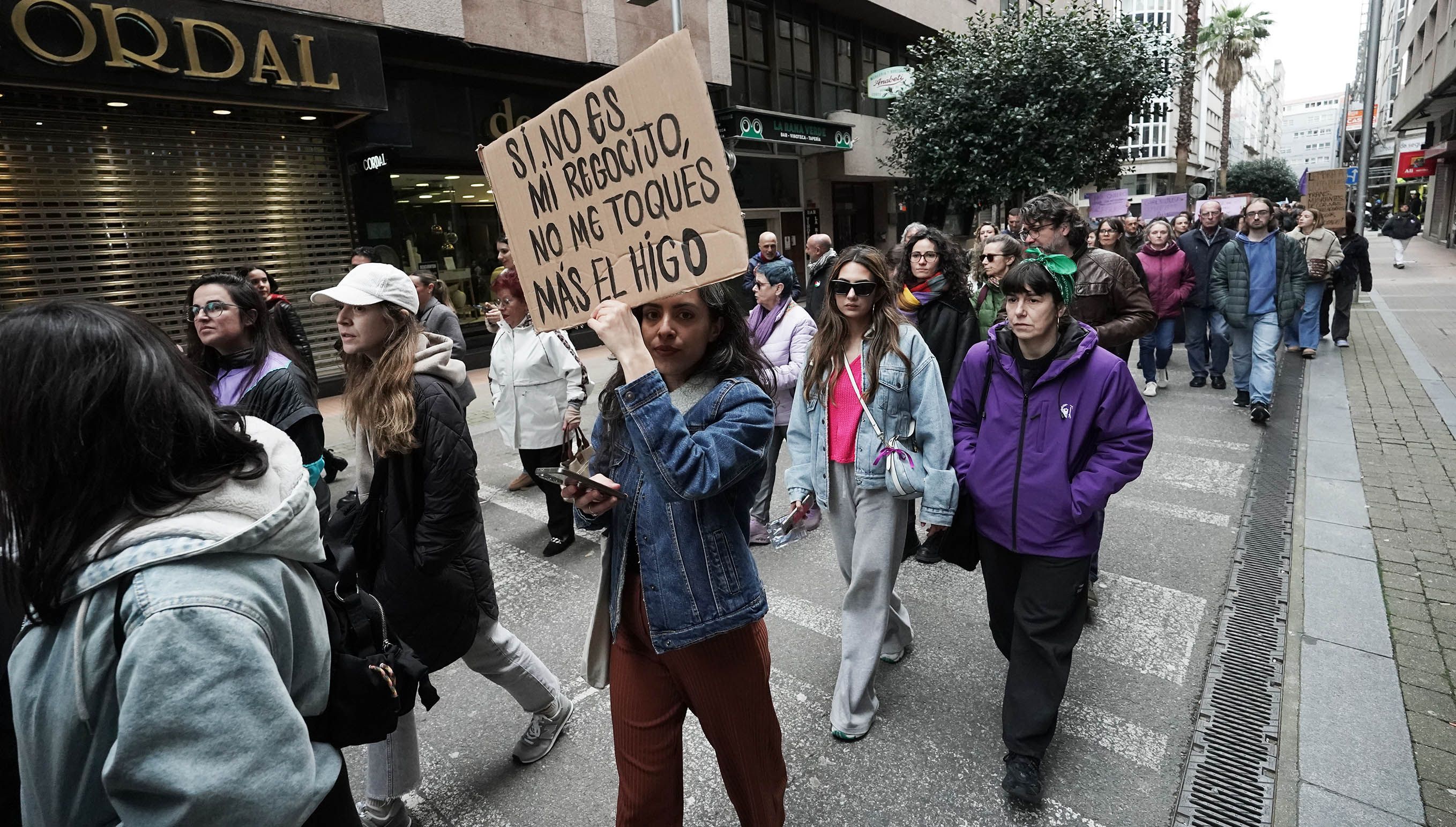 Manifestación del 8M en Pontevedra convocada por la Marcha Mundial de las Mujeres Manifestación del 8M en Pontevedra convocada por la Marcha Mundial de las Mujeres