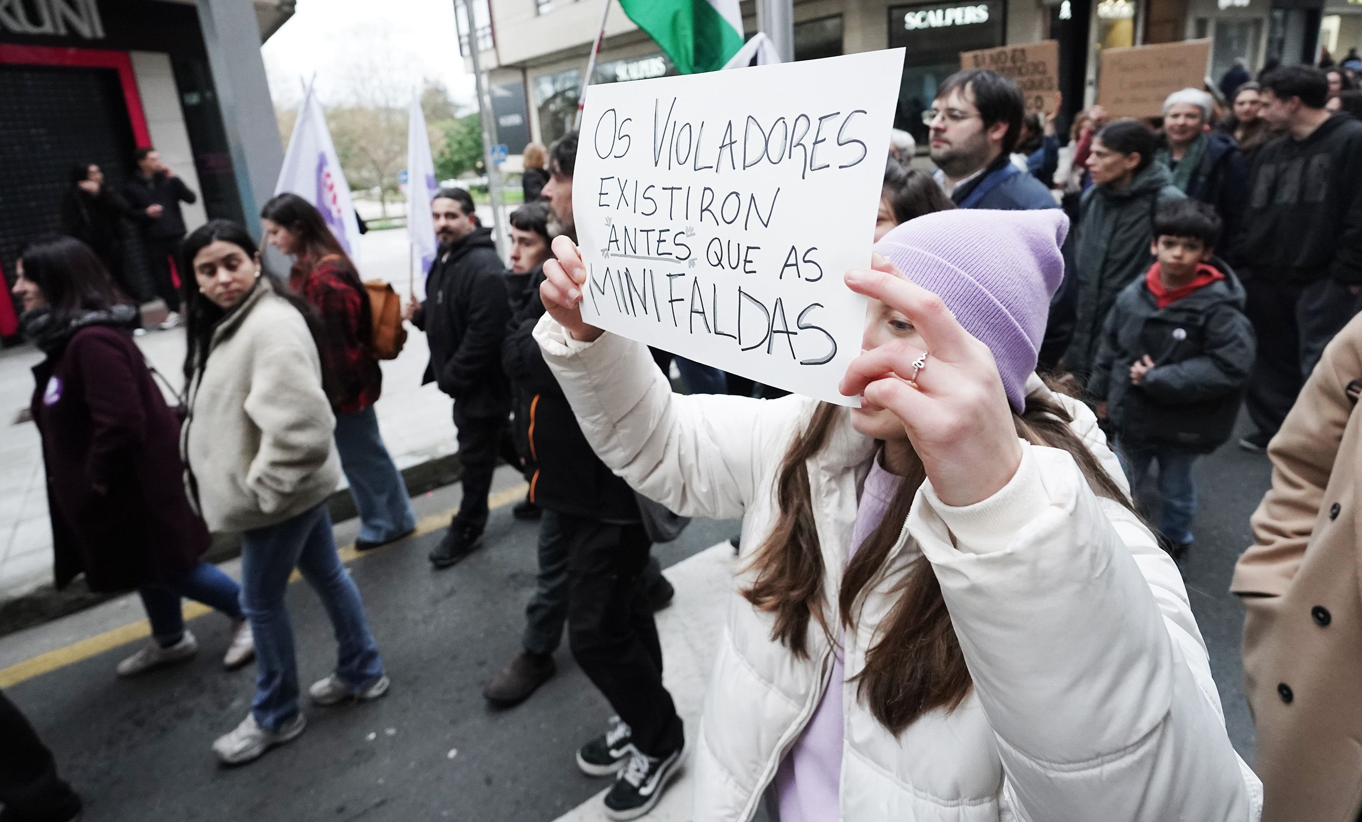 Manifestación del 8M en Pontevedra convocada por la Marcha Mundial de las Mujeres Manifestación del 8M en Pontevedra convocada por la Marcha Mundial de las Mujeres
