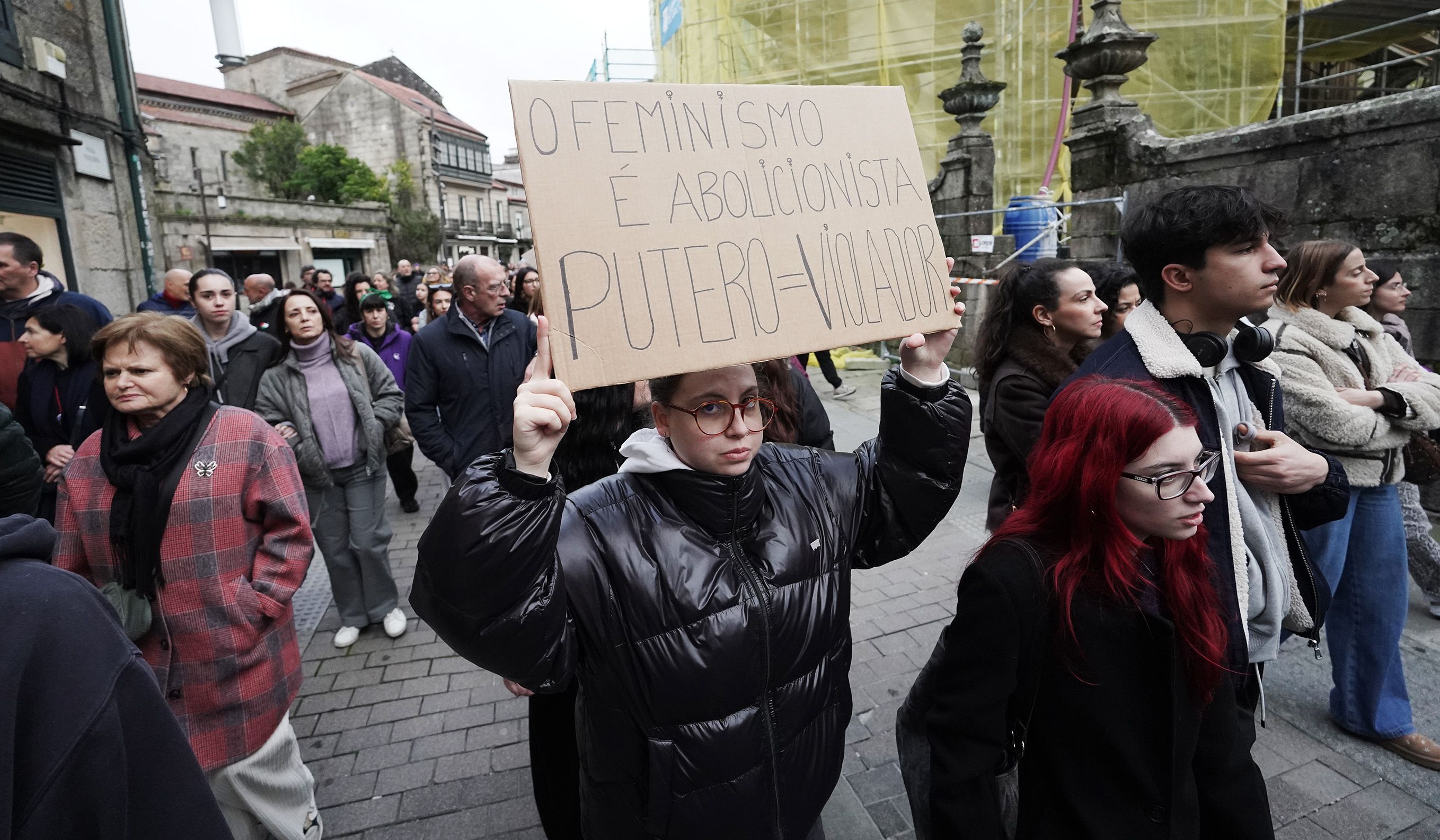 Manifestación del 8M en Pontevedra convocada por la Marcha Mundial de las Mujeres Manifestación del 8M en Pontevedra convocada por la Marcha Mundial de las Mujeres
