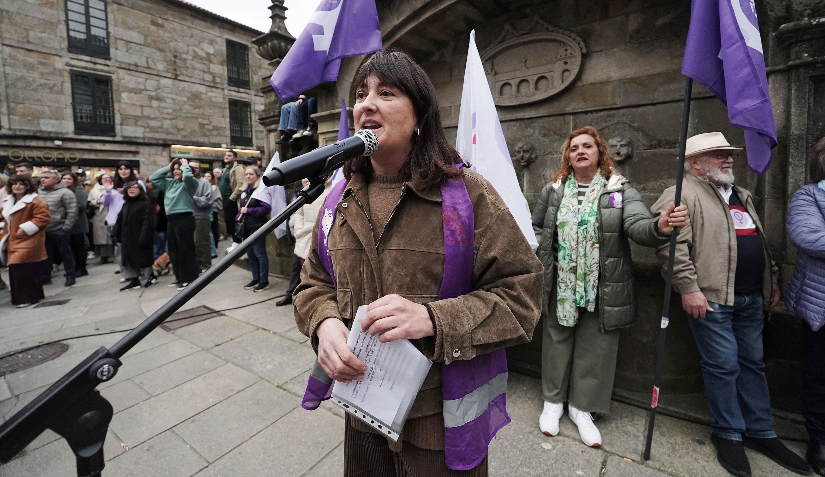 Manifestación del 8M en Pontevedra convocada por la Marcha Mundial de las Mujeres Manifestación del 8M en Pontevedra convocada por la Marcha Mundial de las Mujeres