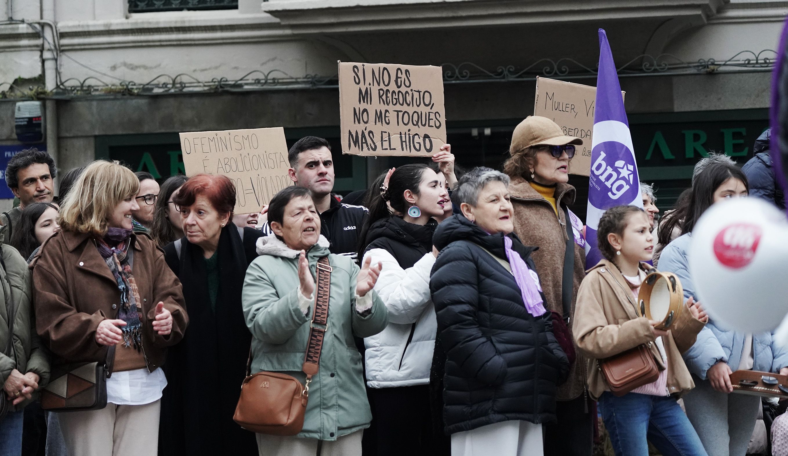 Manifestación del 8M en Pontevedra convocada por la Marcha Mundial de las Mujeres Manifestación del 8M en Pontevedra convocada por la Marcha Mundial de las Mujeres