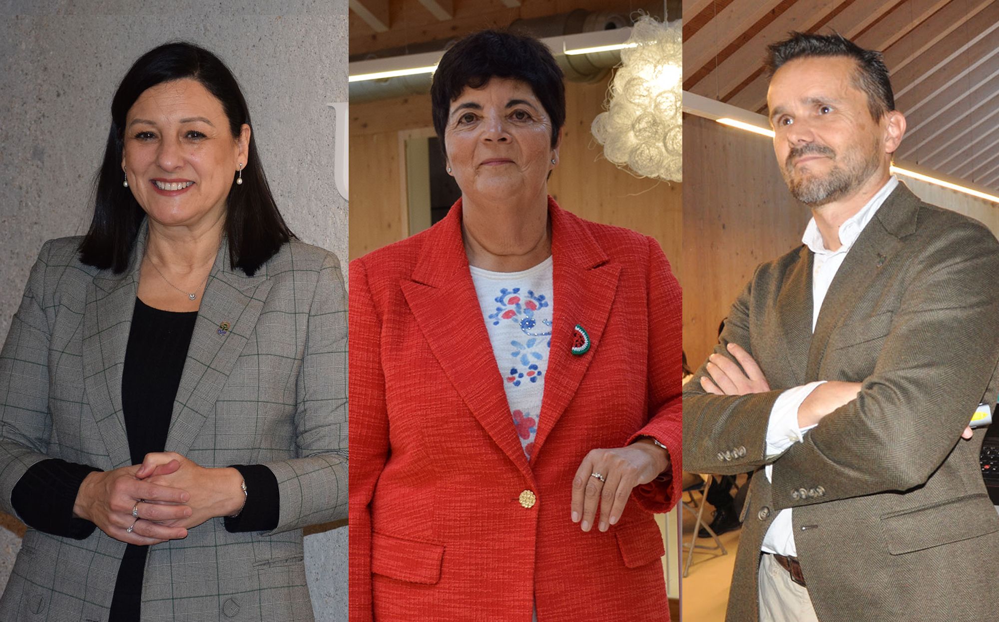 Belén Rubio, Carmen García e Jacobo Porteiro
