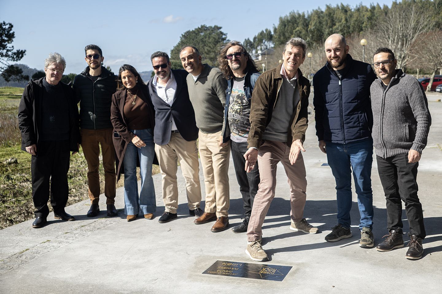Inauguración del paseo 'Estrelas de rock'
