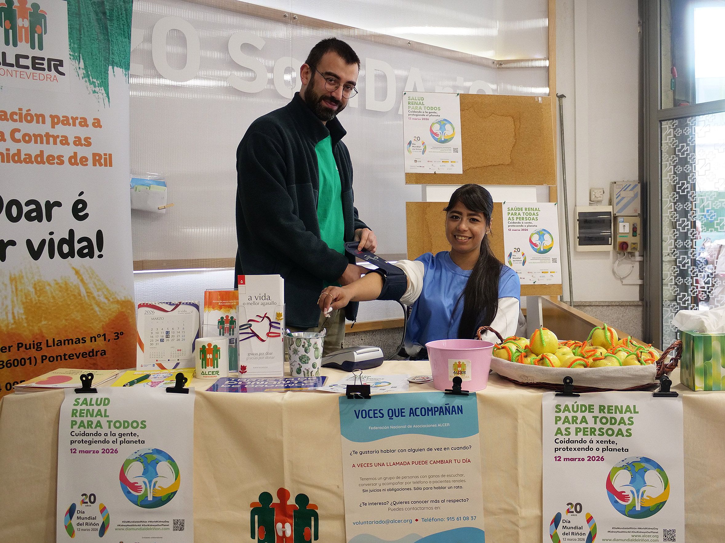 Persoal de ALCER no Hospital Provincial