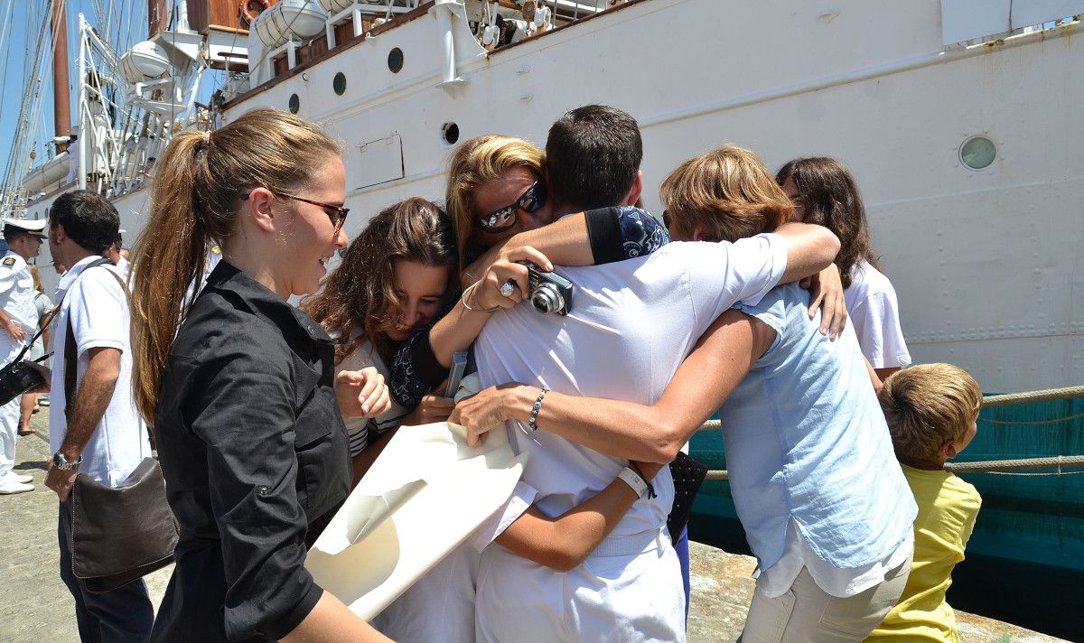 Elcano chega a Marín para o Día do Carme