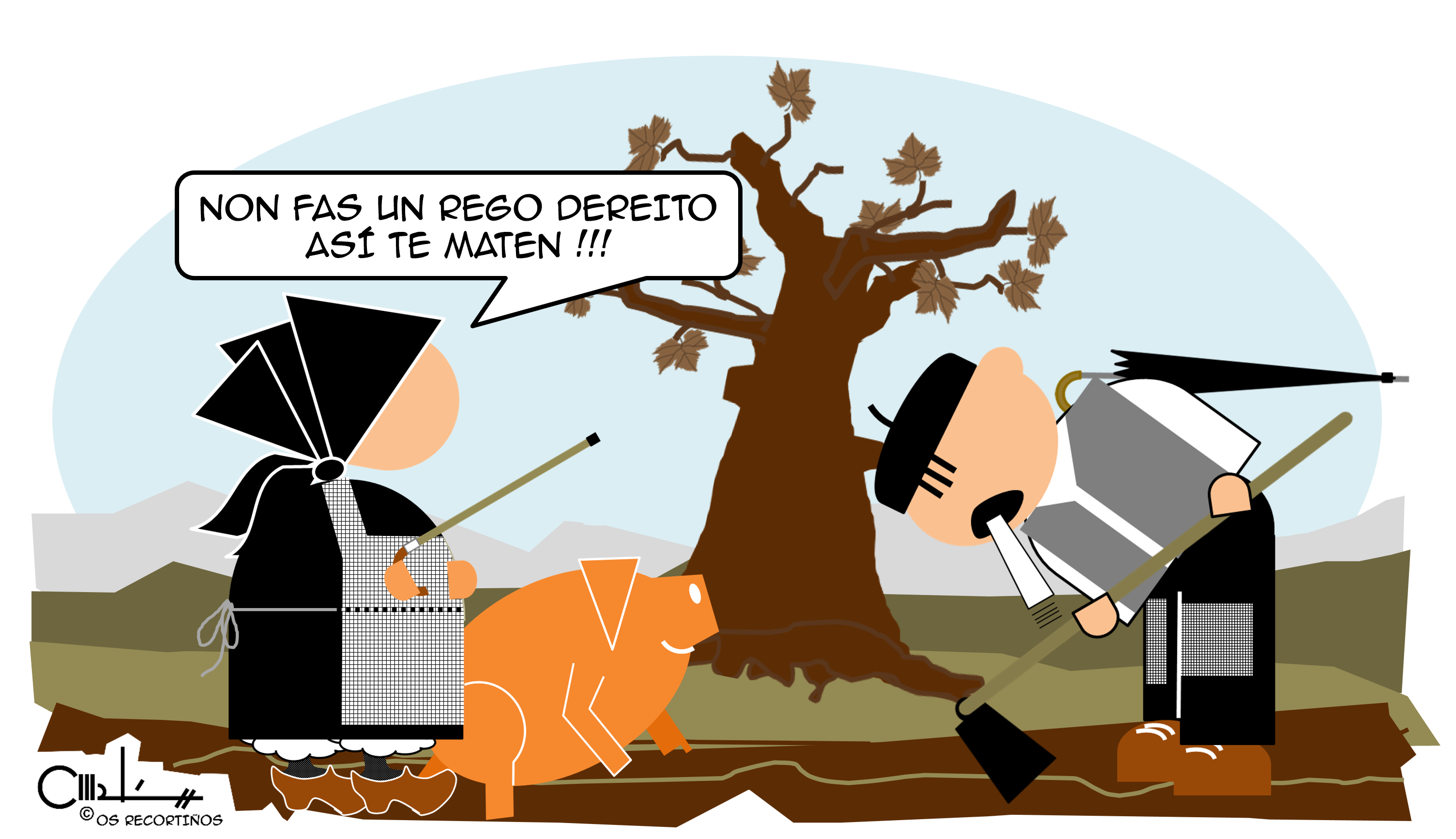 OS RECORTIÑOS: REGOS DEREITOS