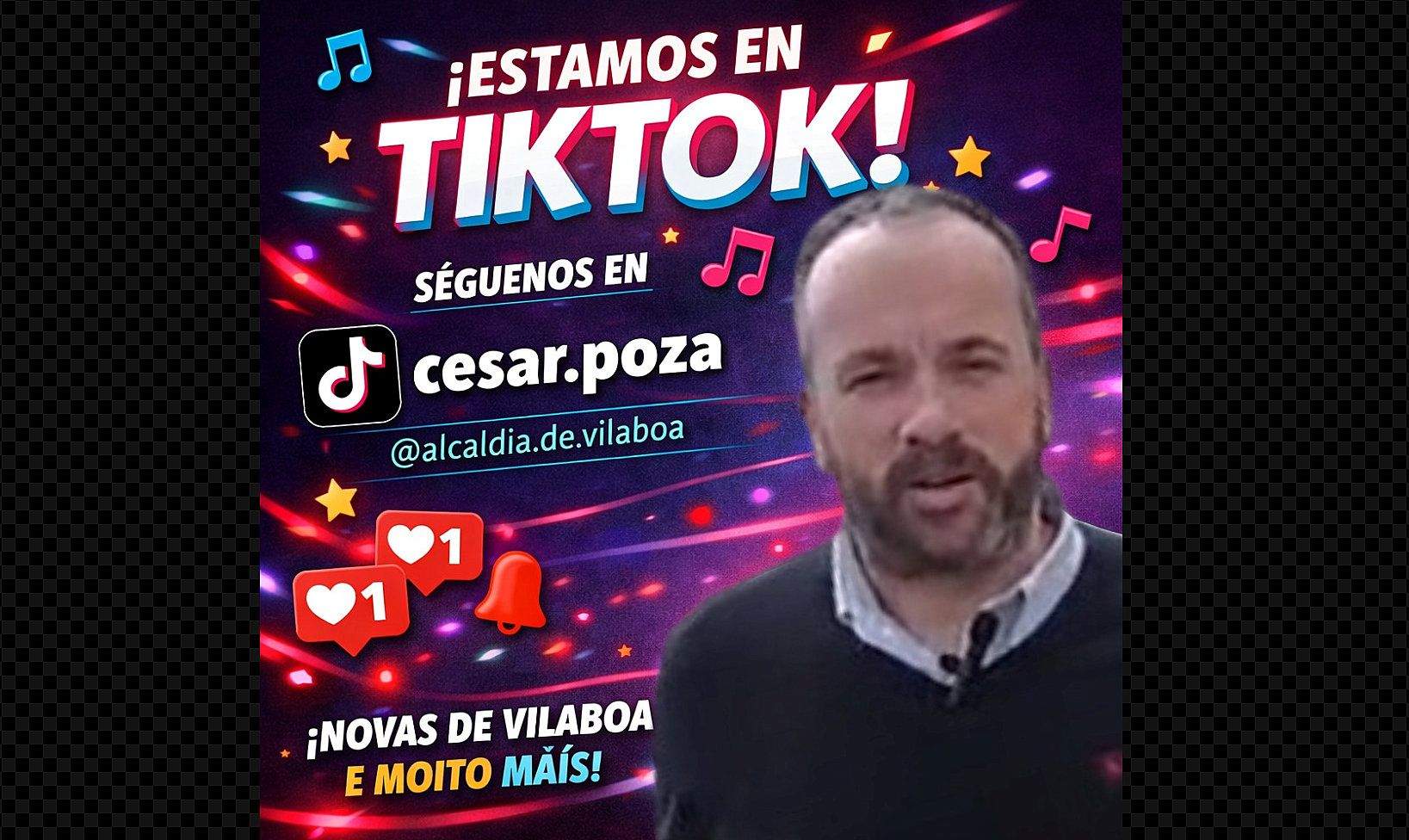 El alcalde de Vilaboa anuncia la apertura de un canal en TikTok