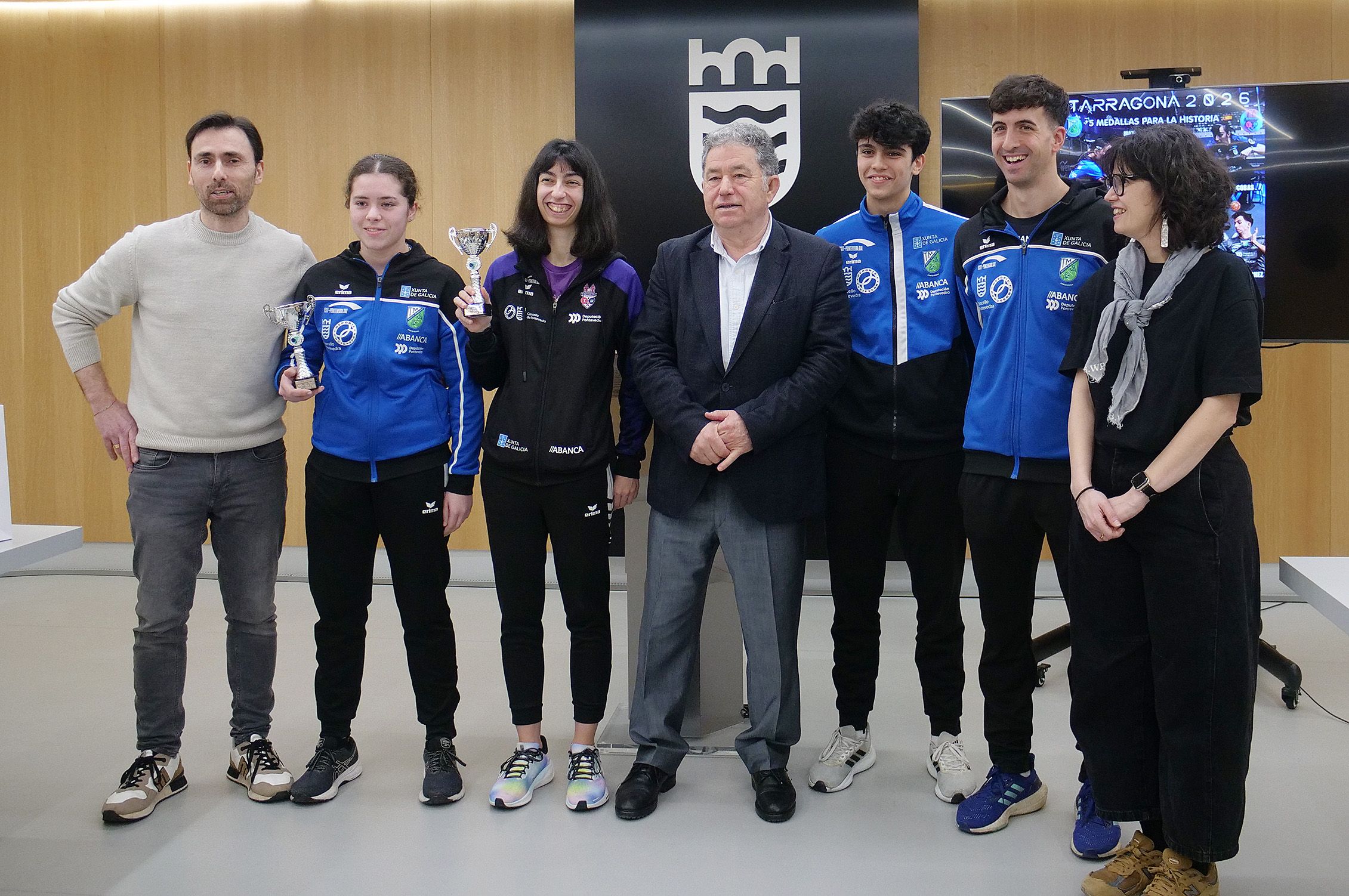 Reconocimiento a los medallistas de Tenis de Mesa de Monte Porreiro