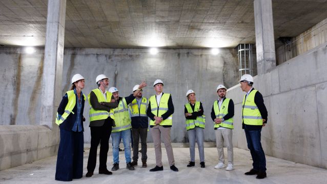 Rueda visita obras de saneamiento en Vilagarcía de Arousa Rueda visita obras de saneamiento en Vilagarcía de Arousa