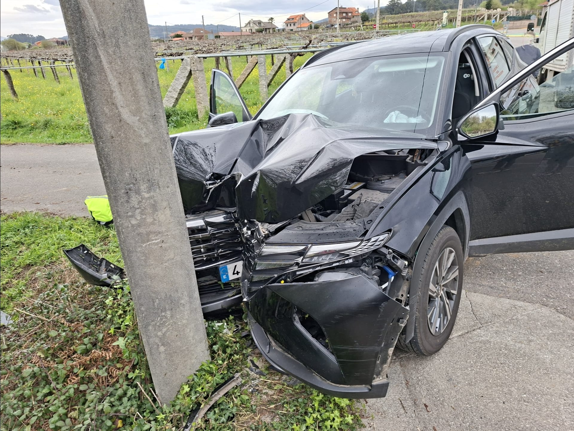 Accidente de tráfico en Meaño