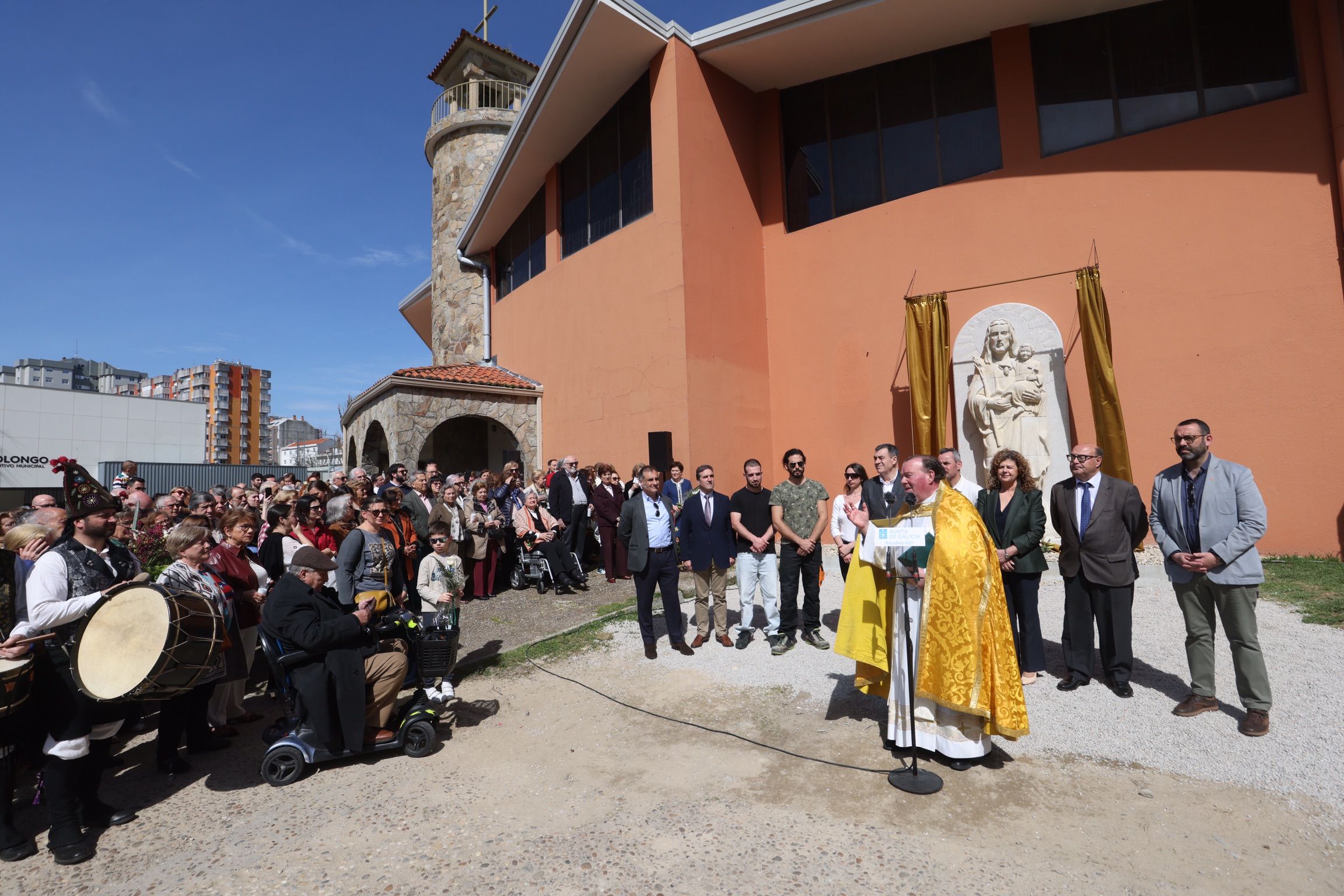 Presentación da escultura de San Xosé