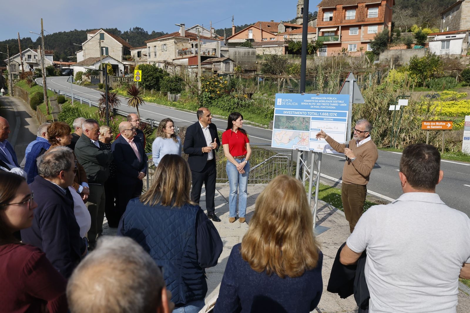 Presentación da nova senda entre Tarrío e Arén