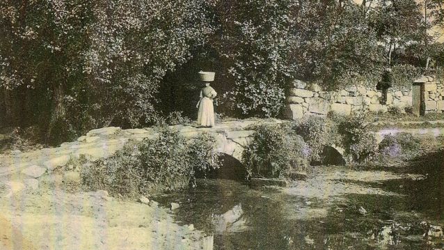 A ponte do Couto (fotografía de Zagala Novás, c. 1905)
