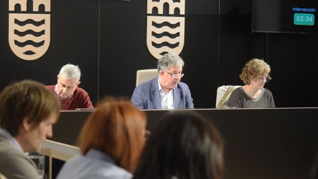 Miguel Anxo Fernández Lores durante o pleno Miguel Anxo Fernández Lores durante o pleno
