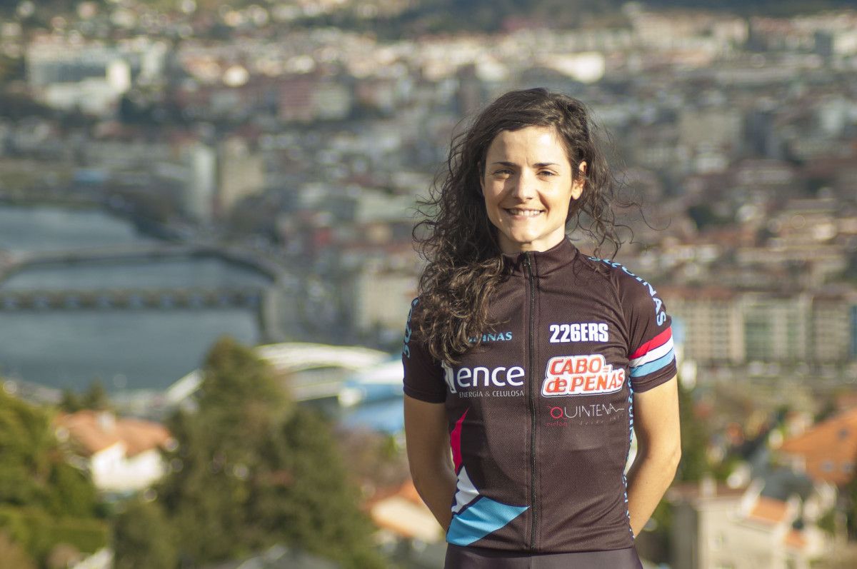 Lucía Vázquez, biker de Vilaboa