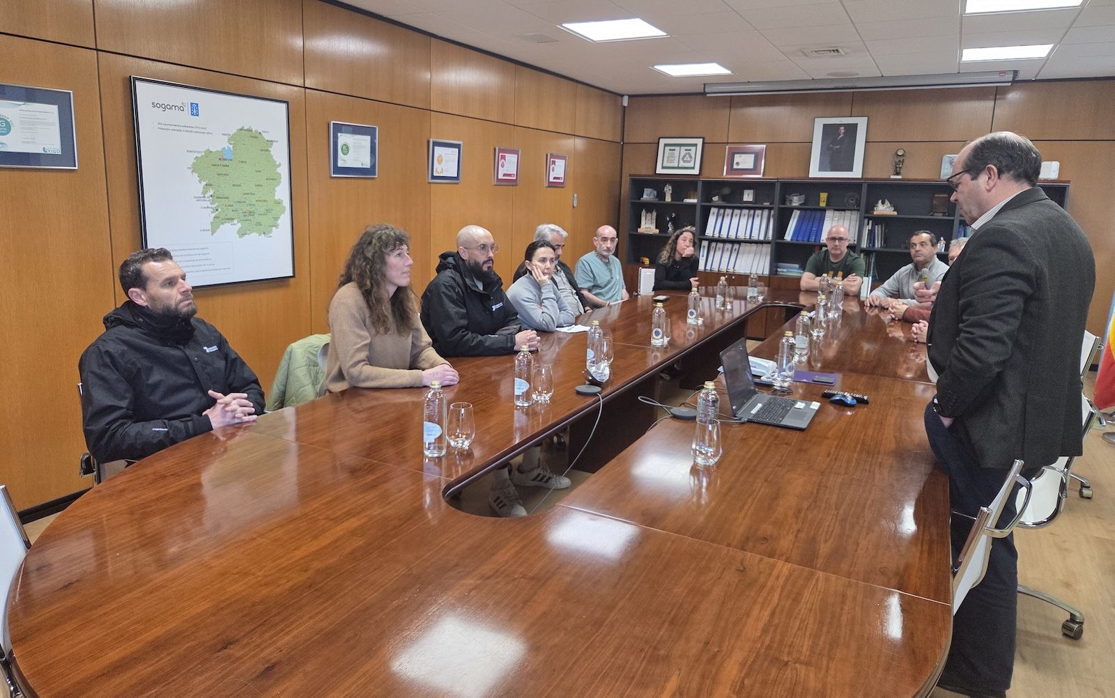 Visita de técnicos da Deputación ás instalacións de Sogama