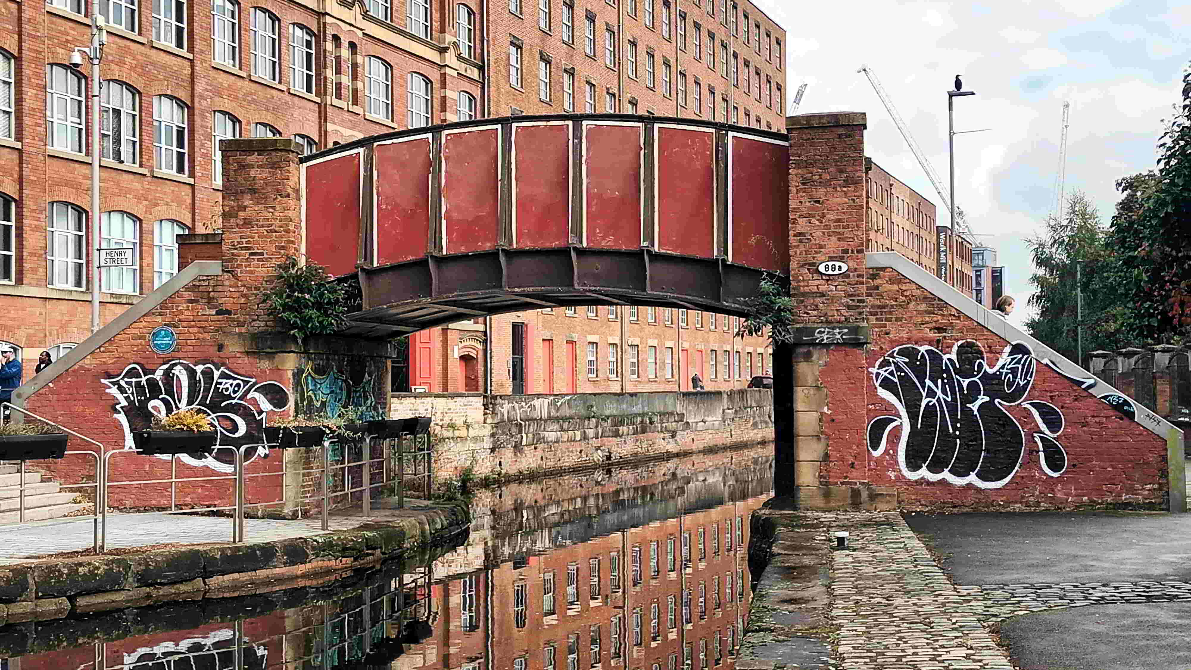 Castlefield. Ponte sobre un canal Castlefield. Ponte sobre un canal