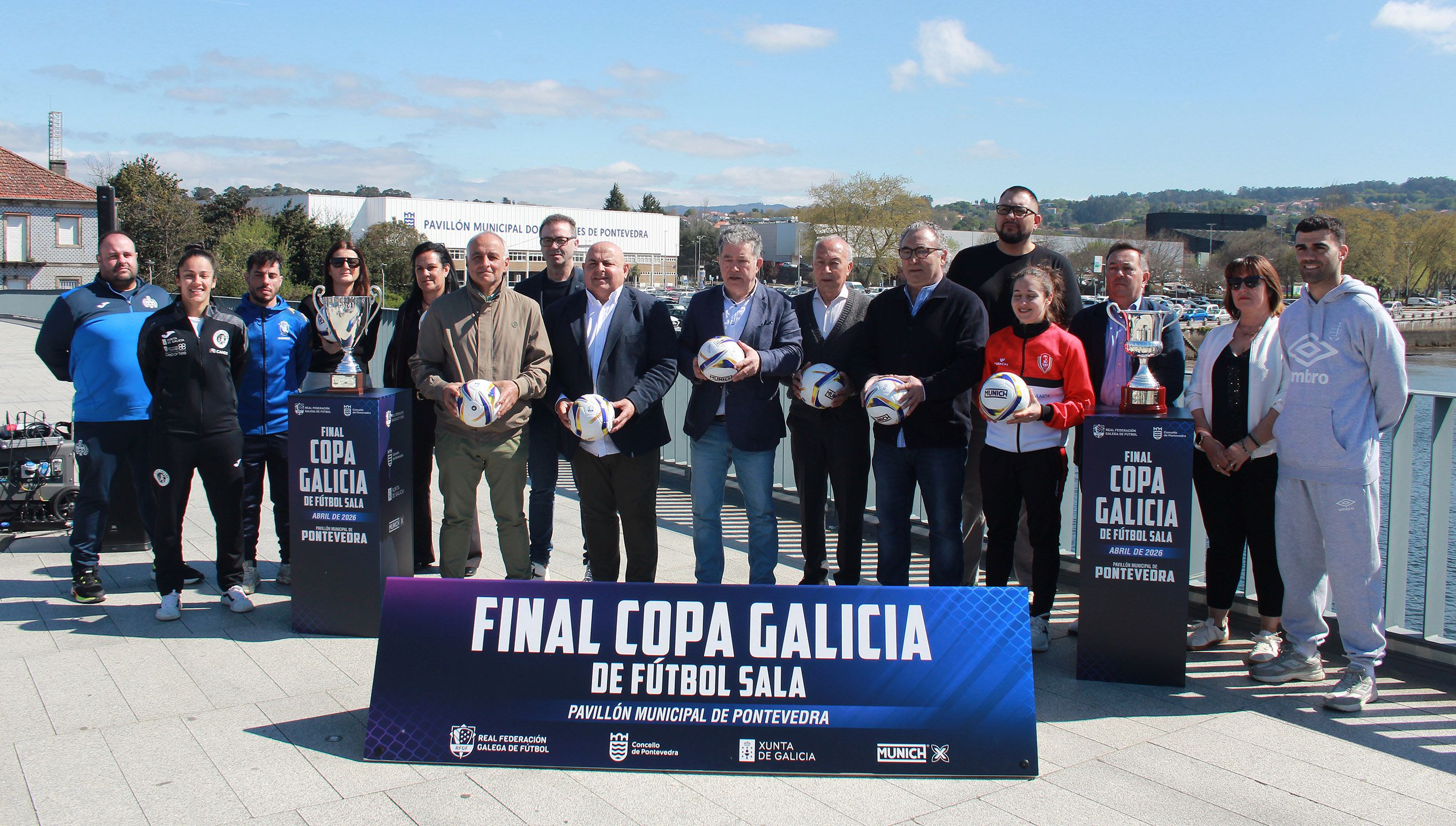 Presentación de las finales de Copa Galicia de fútbol sala