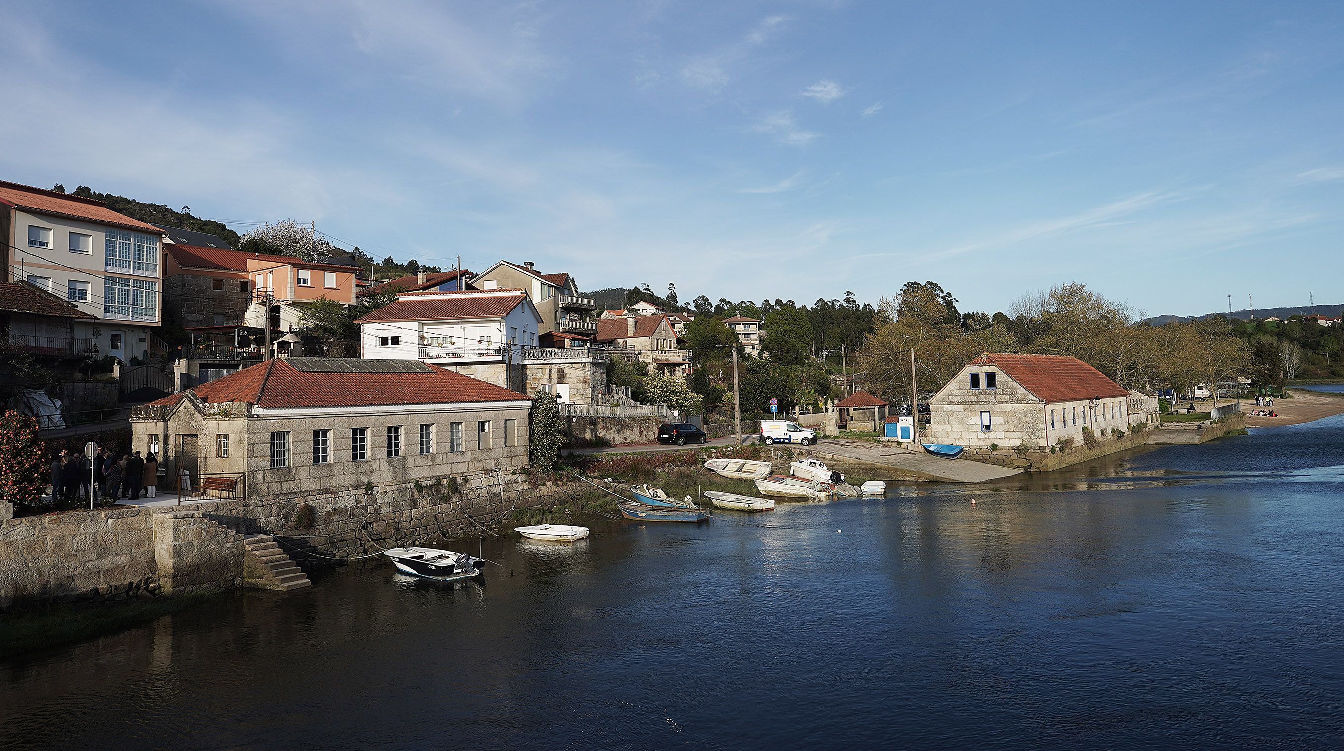 Visita institucional al puente medieval de Ponte Sampaio Visita institucional al puente medieval de Ponte Sampaio