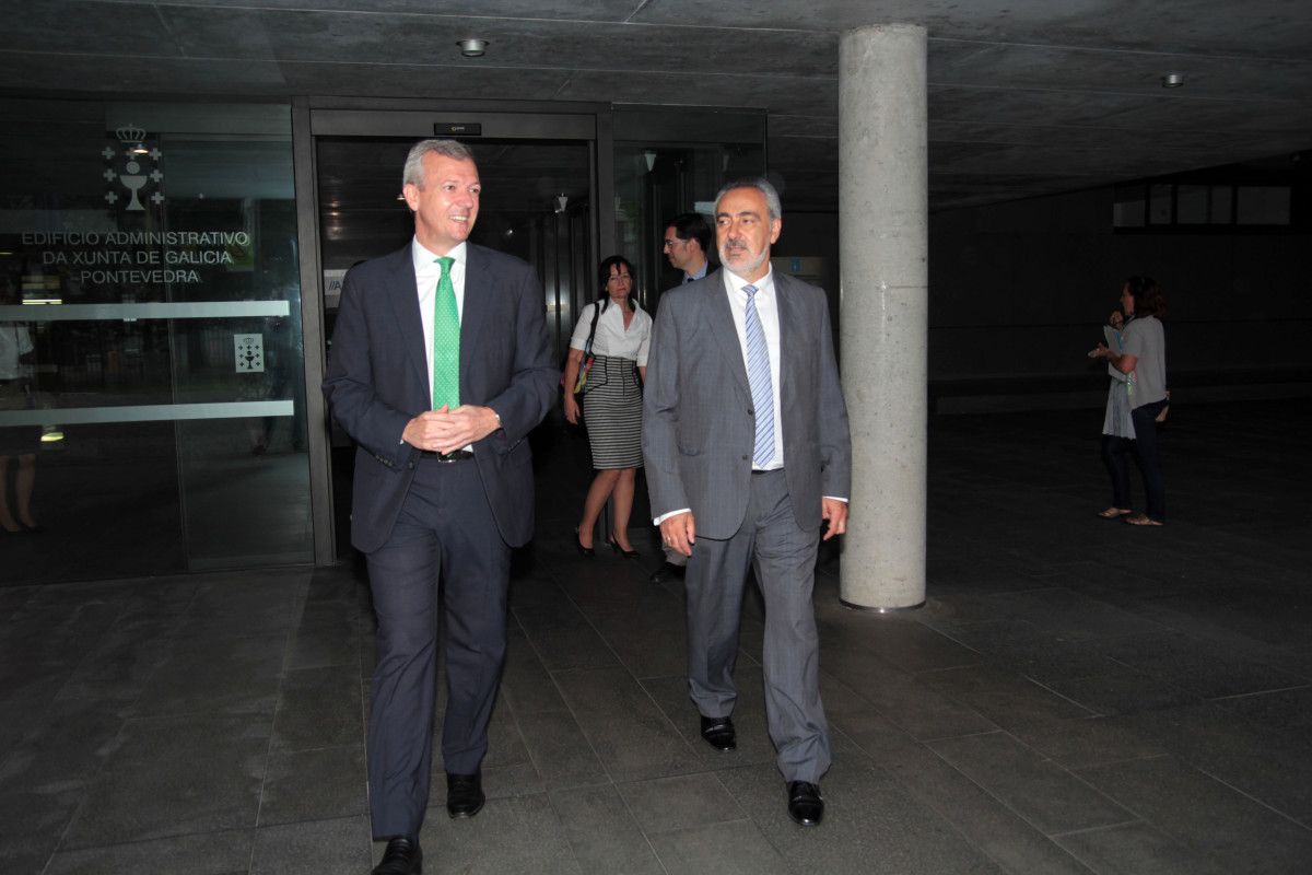 Rueda visitó el depósito de la Xunta en Campolongo