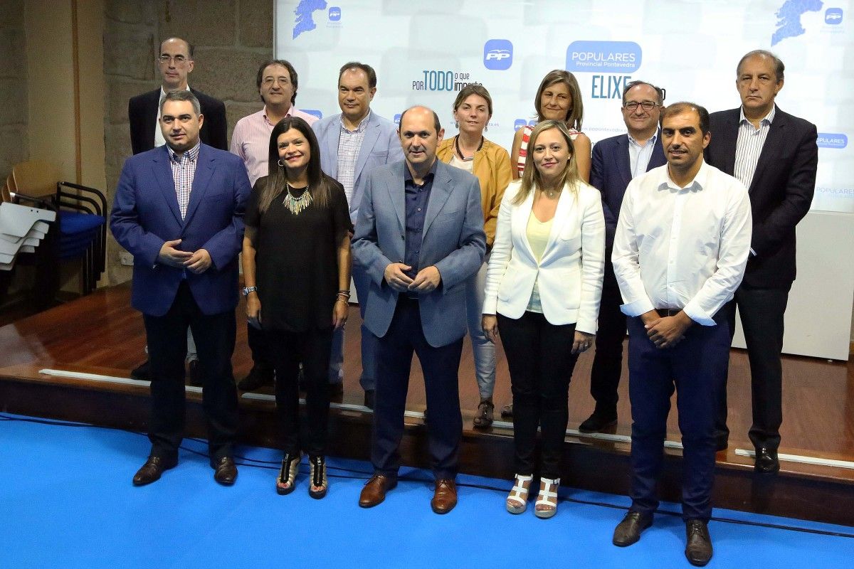 Doce diputados del PP en la Deputación de Pontevedra para el mandato 2015-2019