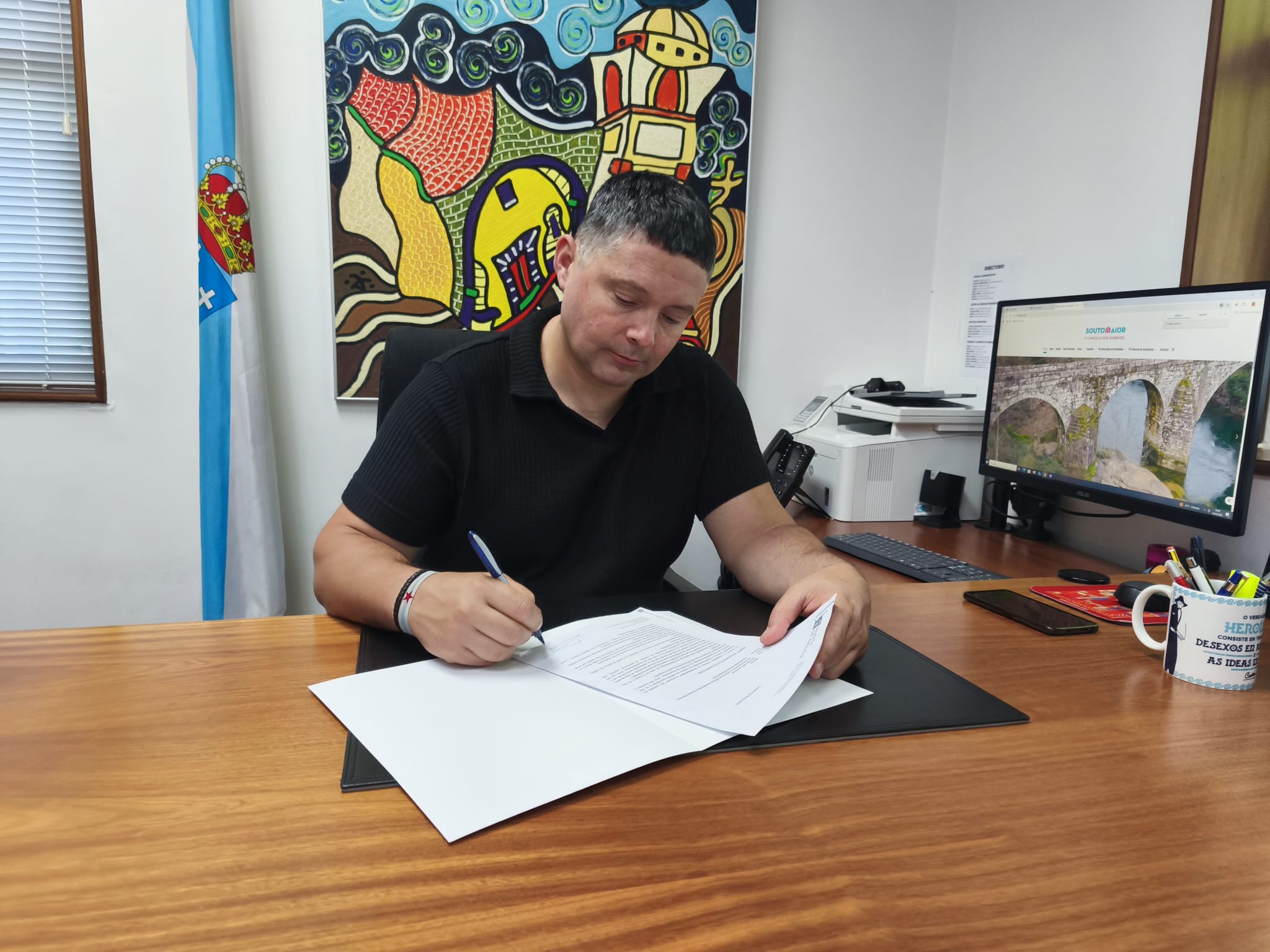 Manu Lourenzo, alcalde de Soutomaior 