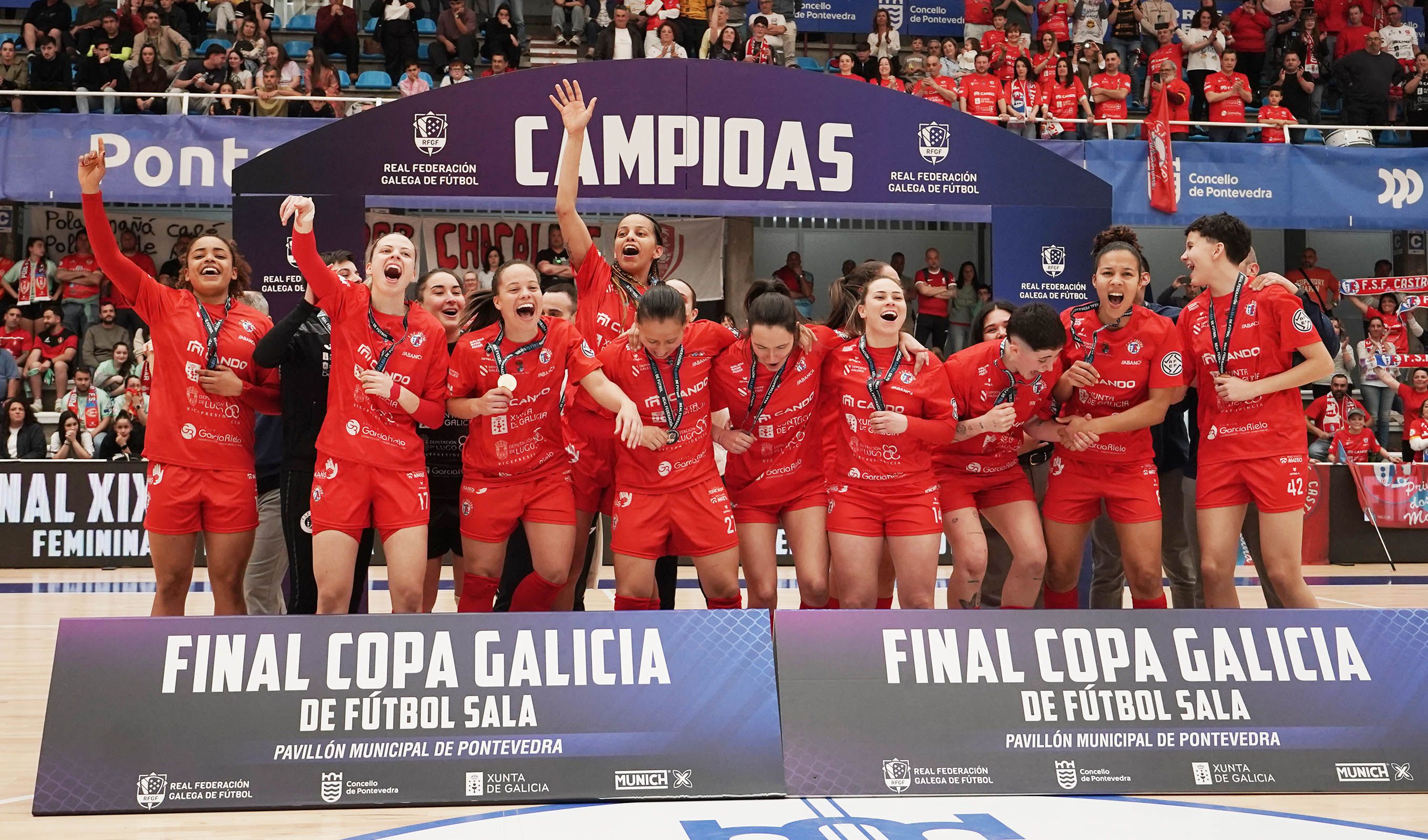 Final de la Copa Galicia de Fútbol Sala entre Poio Pescamar y Castro