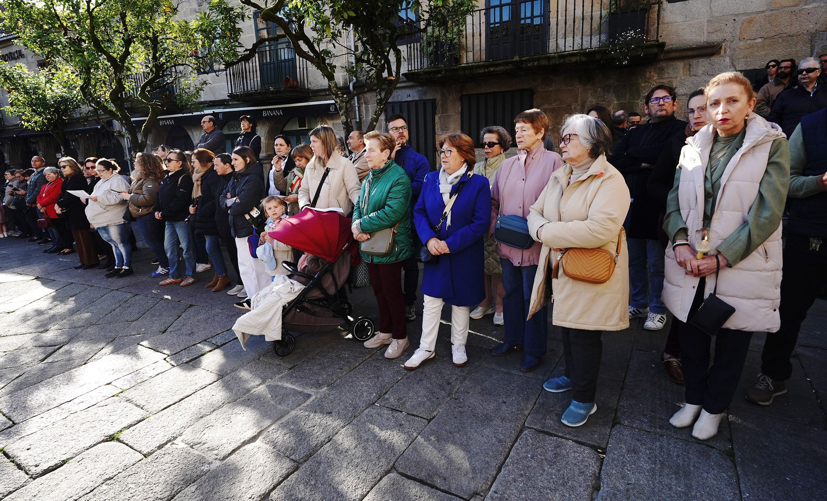 Procesión do 'Encontro' con Viacrucis Penitencial na Semana Santa de Pontevedra