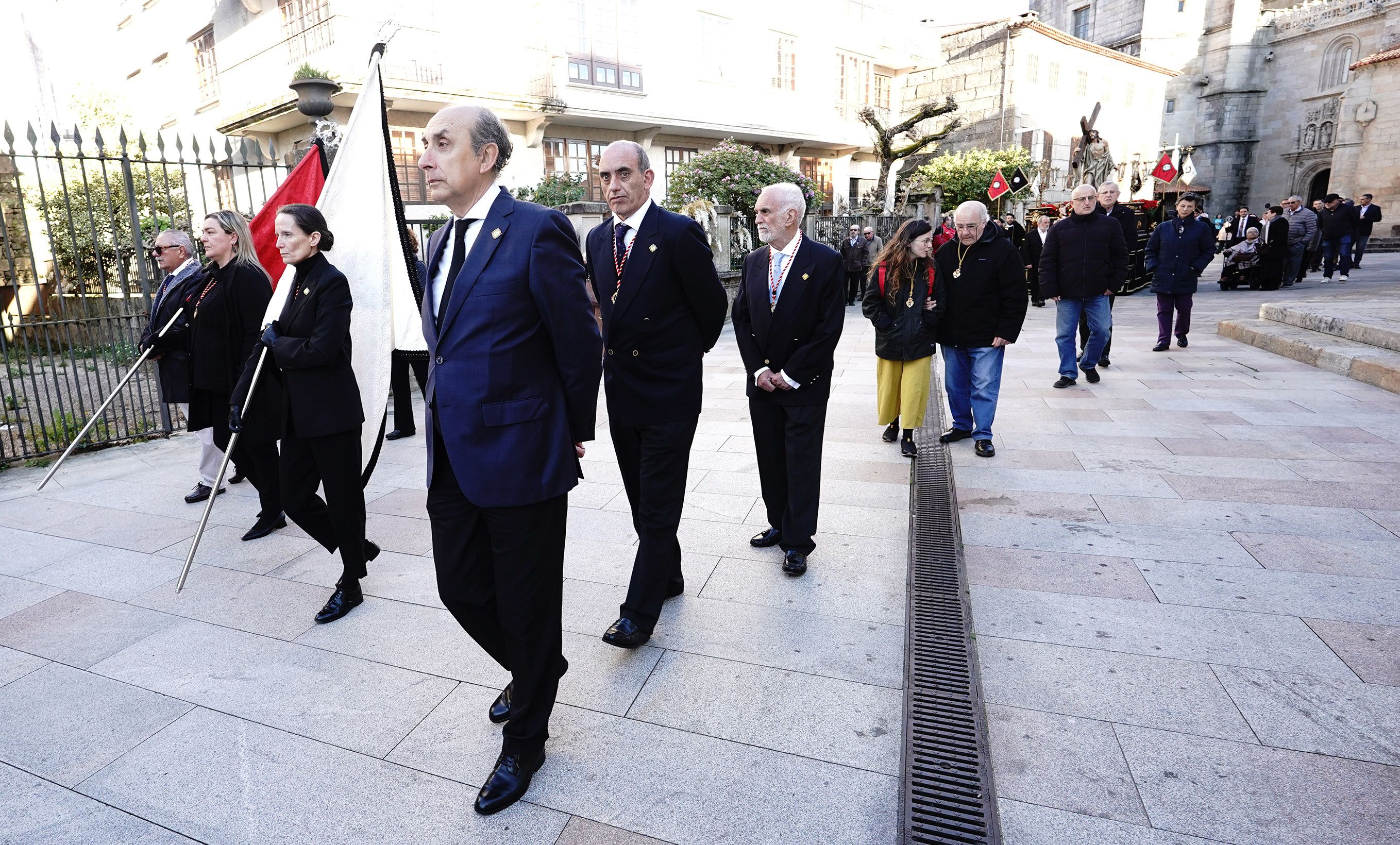 Procesión do 'Encontro' con Viacrucis Penitencial na Semana Santa de Pontevedra