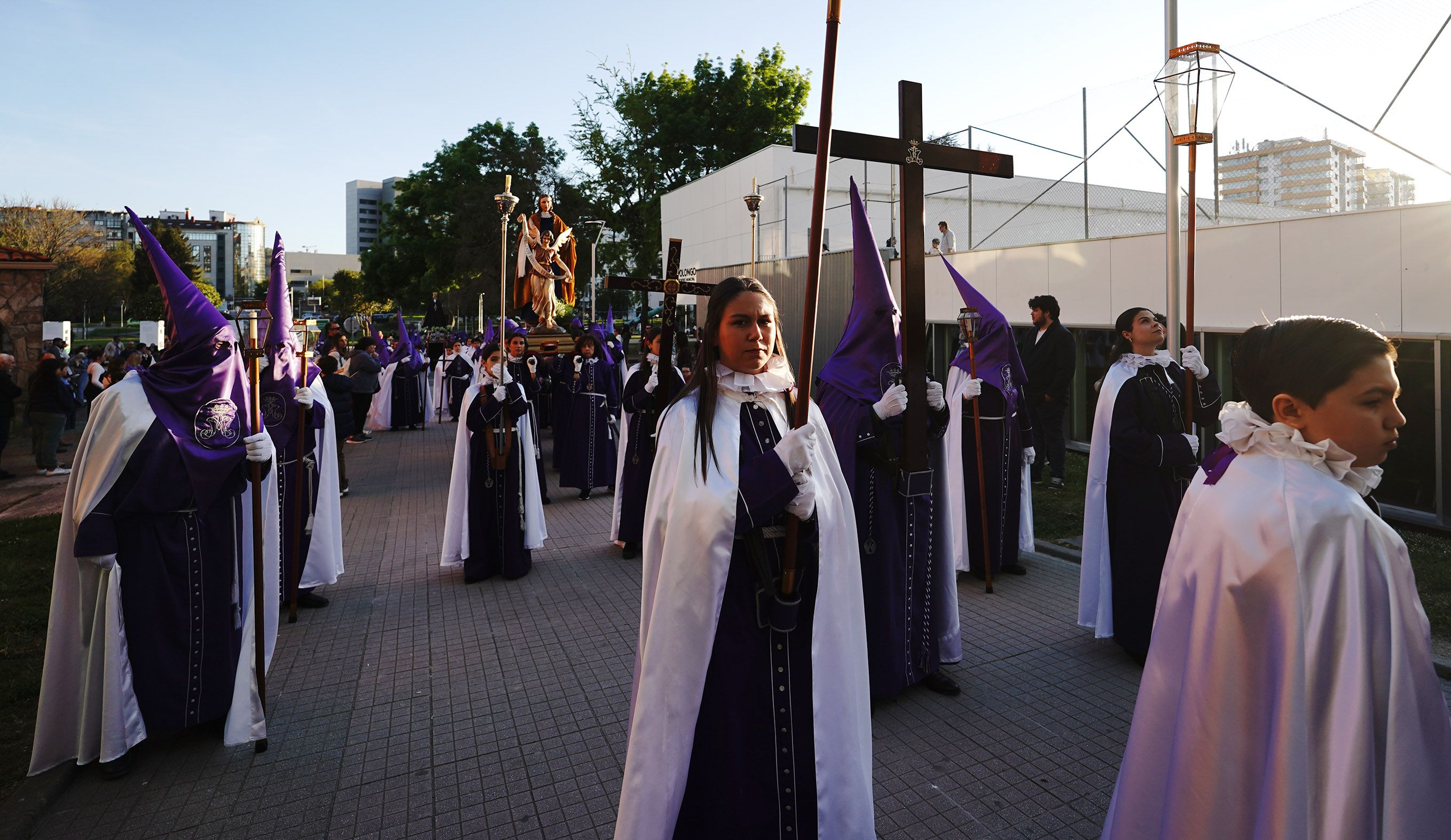 Procesión do Encontro de Xesús Resucitado que pecha a Semana Santa de Pontevedra Procesión do Encontro de Xesús Resucitado que pecha a Semana Santa de Pontevedra