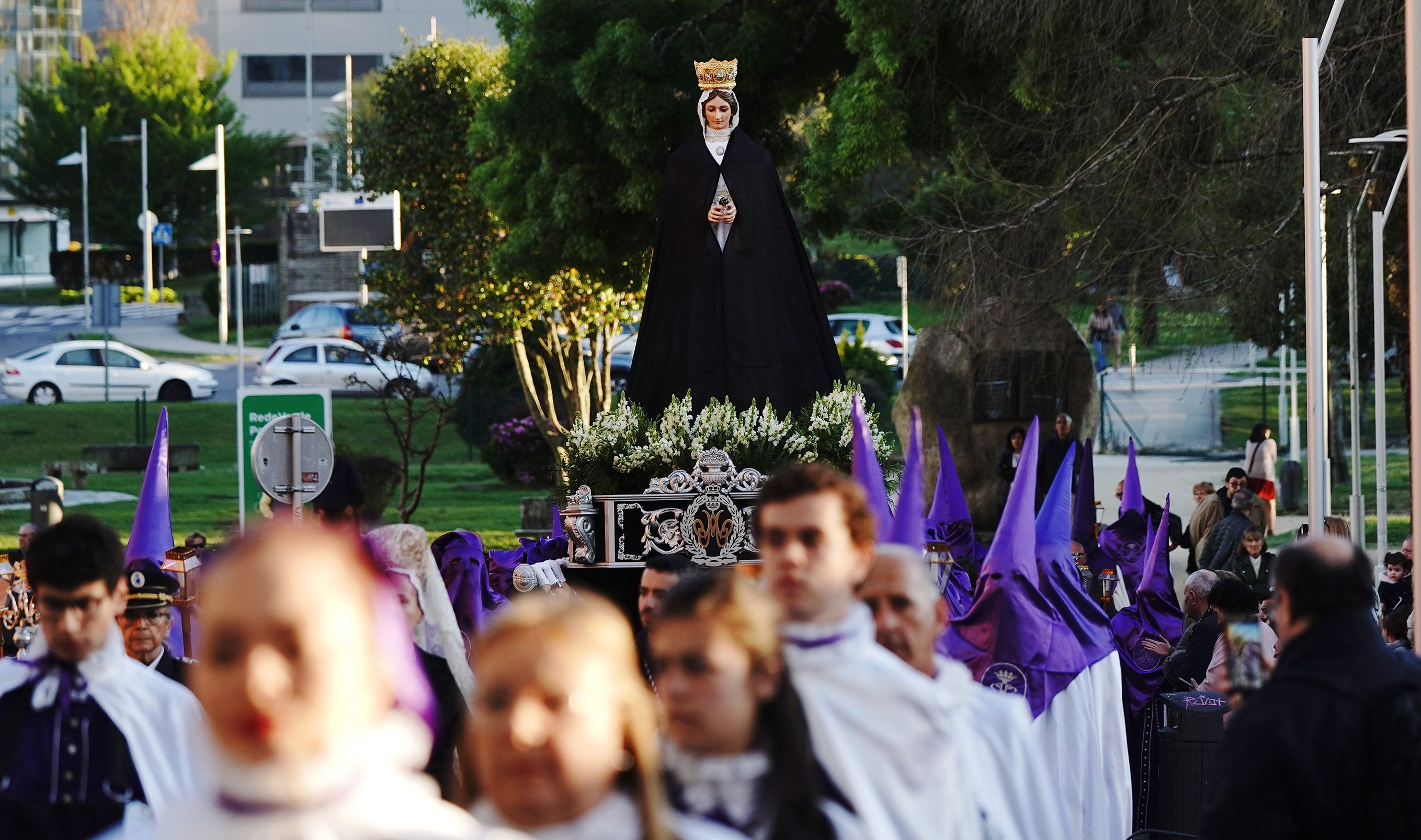 Procesión do Encontro de Xesús Resucitado que pecha a Semana Santa de Pontevedra Procesión do Encontro de Xesús Resucitado que pecha a Semana Santa de Pontevedra