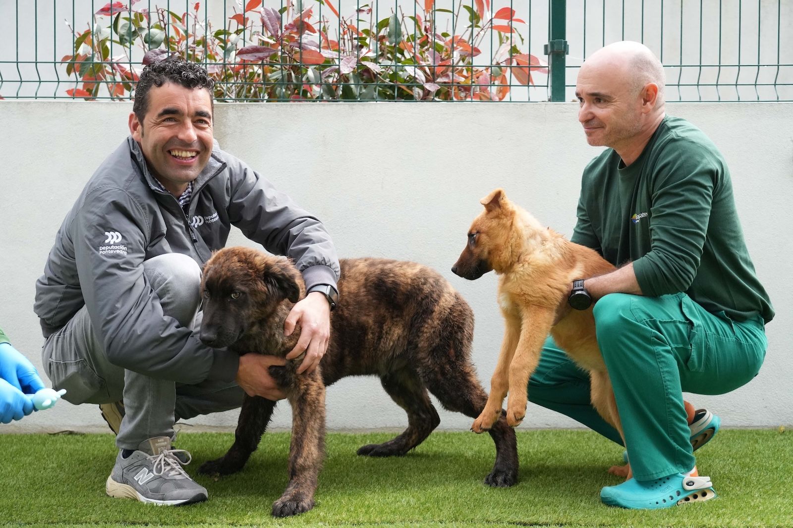 Visita de Luis López al CAAN de Armenteira