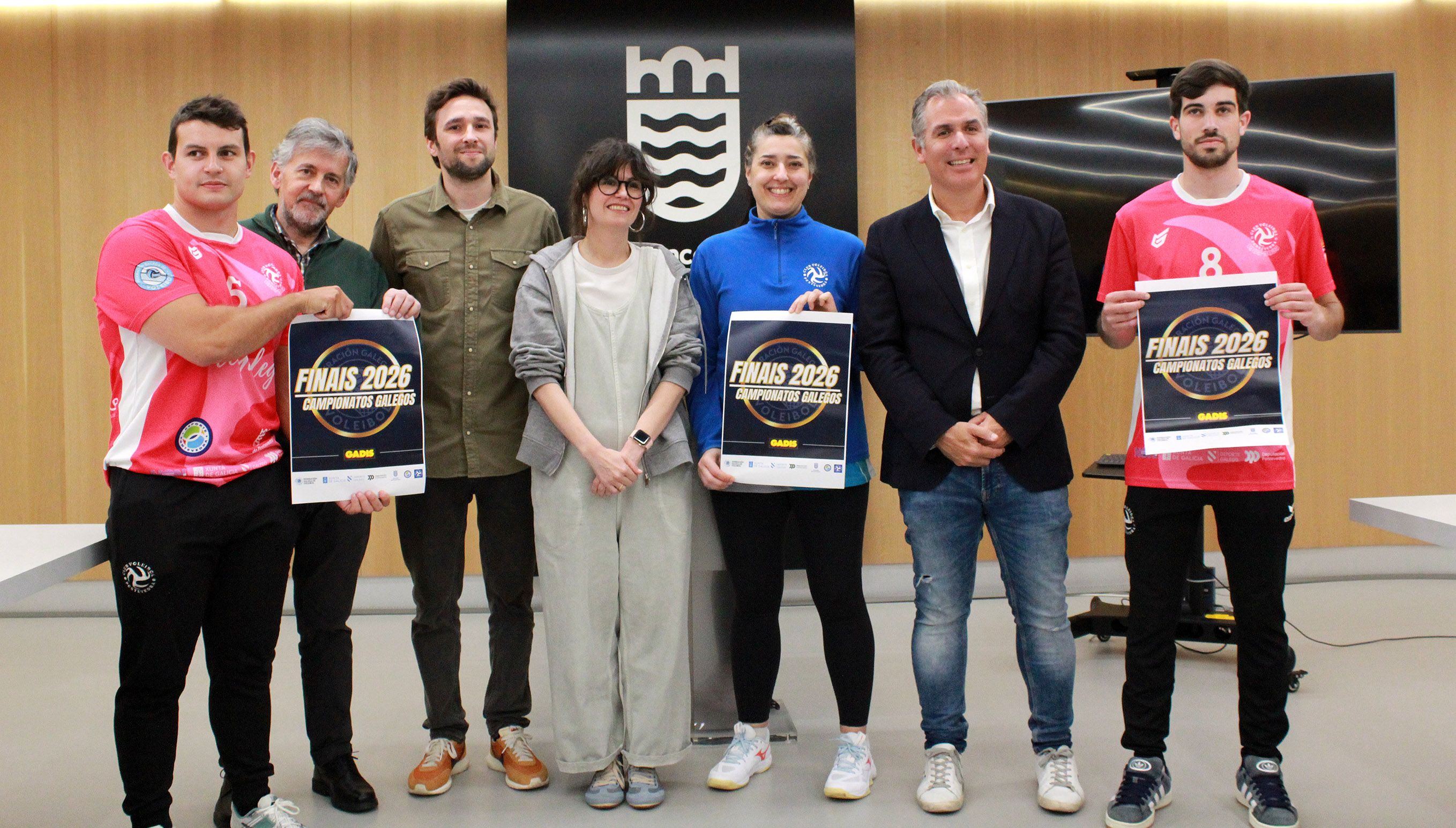 Presentación de las finales de los Campeonatos Gallegos Júnior y Sénior masculinos de voleibol