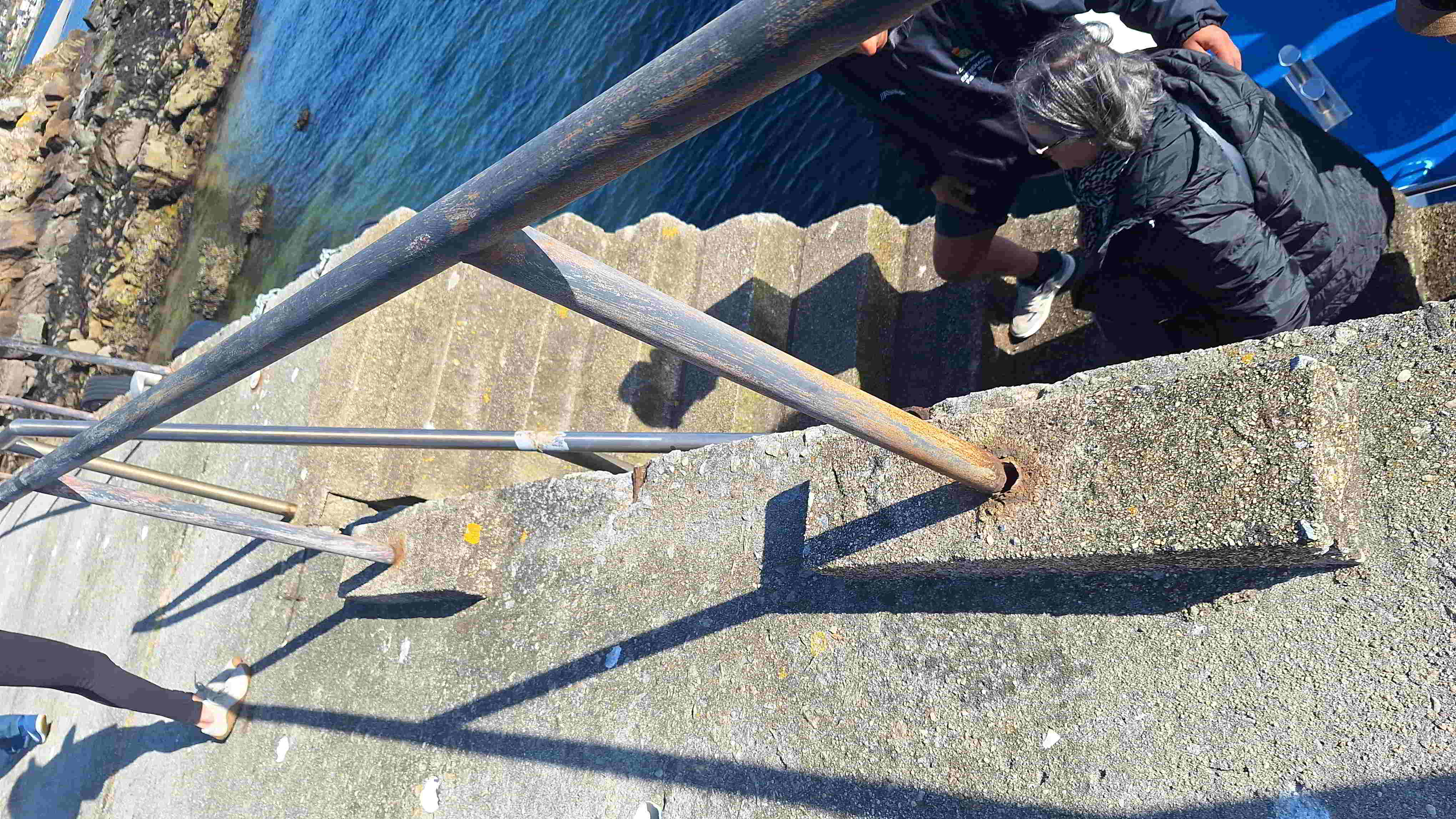 Estado del muelle de la Illa de Tambo