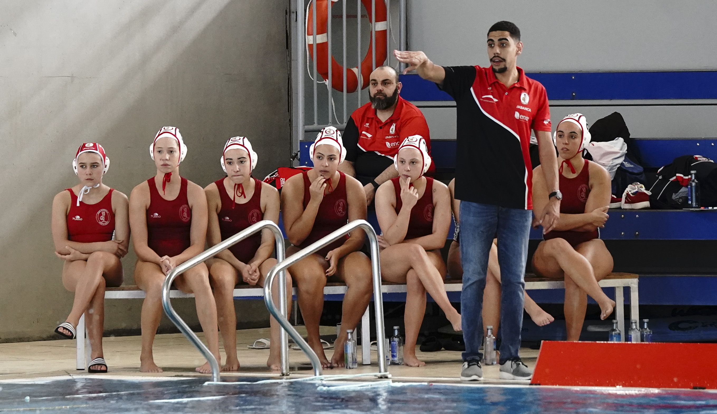 Partido entre o Waterpolo Pontevedra e o Leioa WP no Rías do Sur