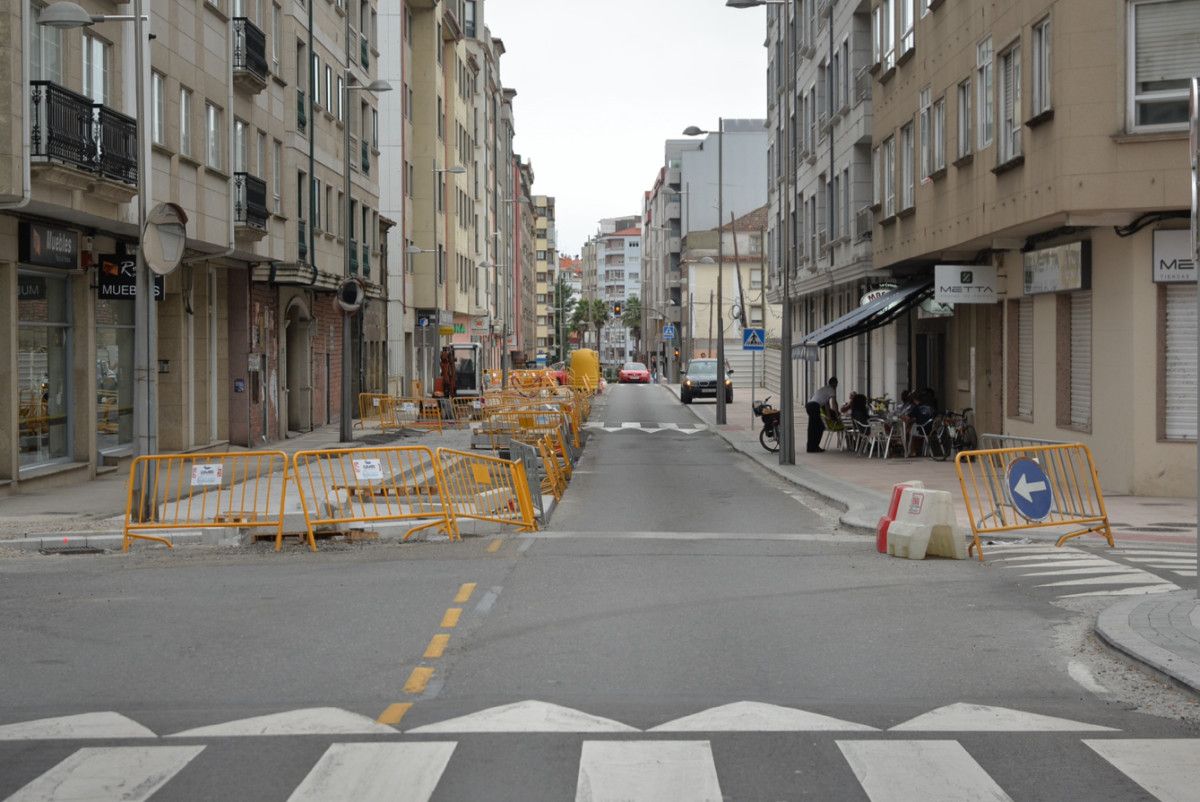 Obras no ámbito da avenida de Vigo