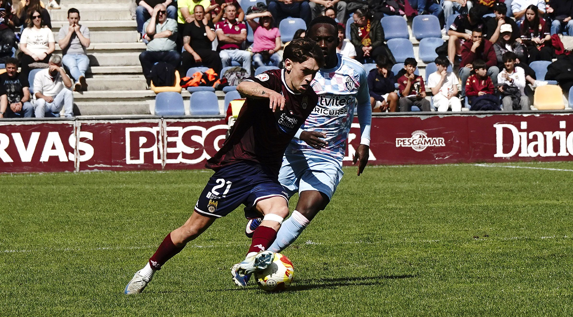 Partido entre Pontevedra CF y SD Ponferradina en Pasarón Partido entre Pontevedra CF y SD Ponferradina en Pasarón