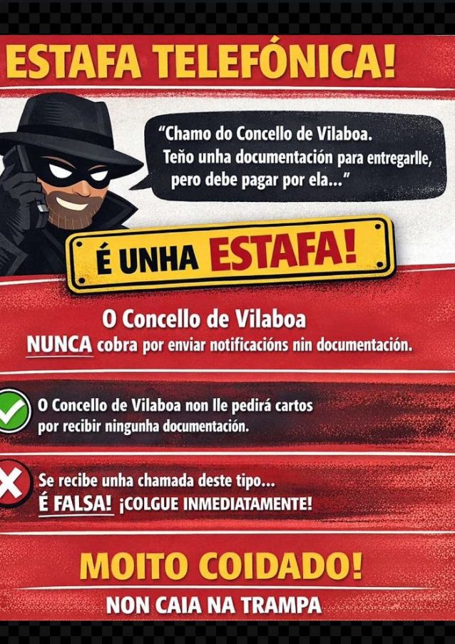 Alerta de estafa telefónica en Vilaboa Alerta de estafa telefónica en Vilaboa