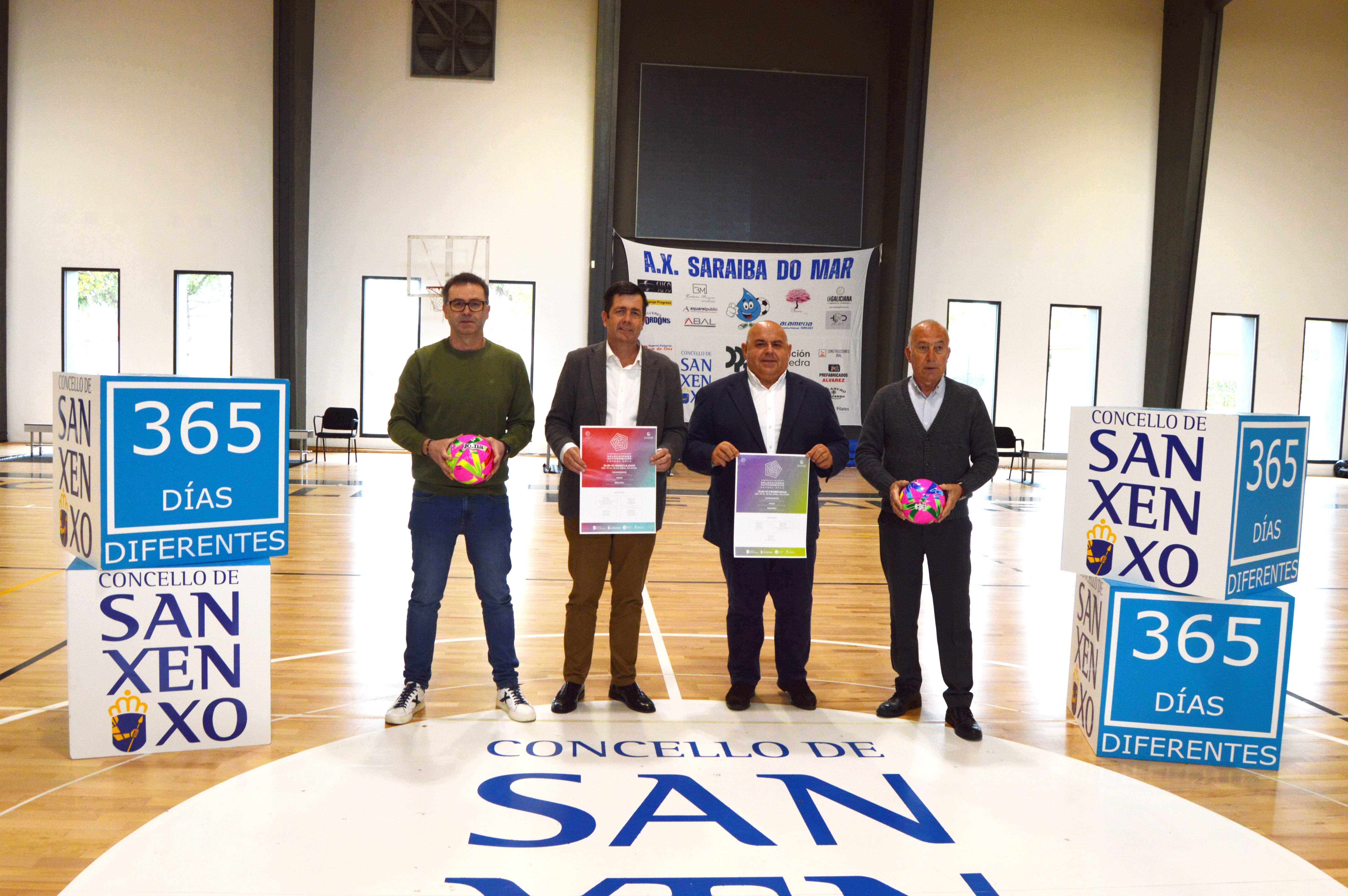 Presentación en Sanxenxo do Campionato de España Sub-10 de Fútbol Sala