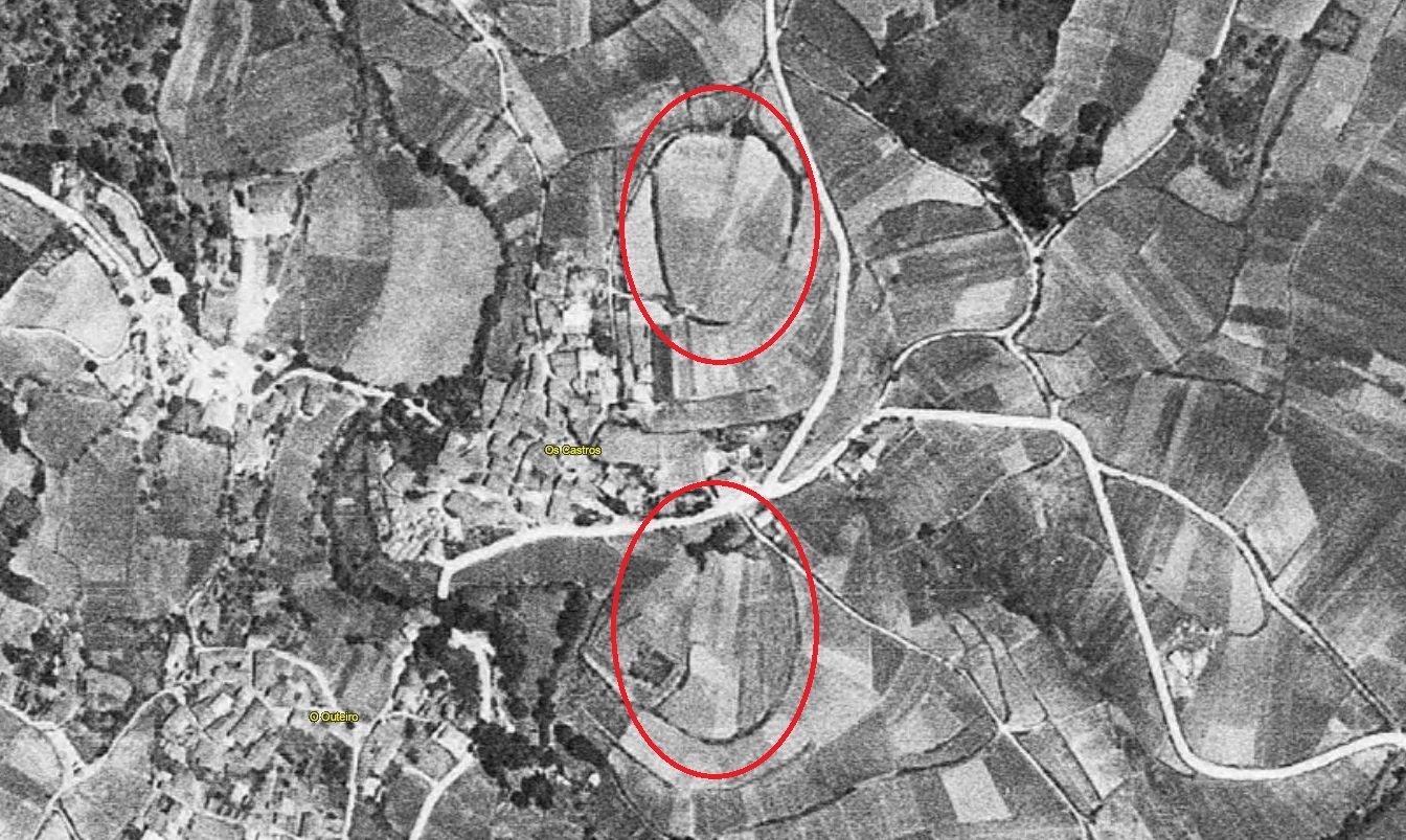Roda do Castro e Castro de Abaixo. Os Castros Quireza (ano 1956). Roda do Castro e Castro de Abaixo. Os Castros Quireza (ano 1956).