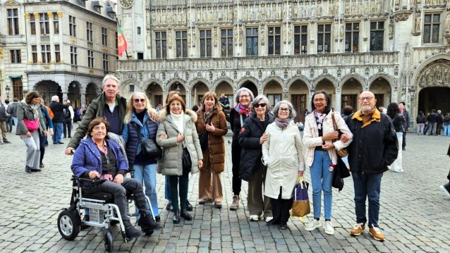 Estudantes da UNED Pontevedra en Bruselas Estudantes da UNED Pontevedra en Bruselas