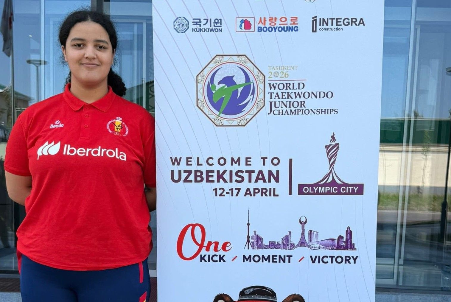 Ángela Balado, en el Mundial Júnior de Taekwondo