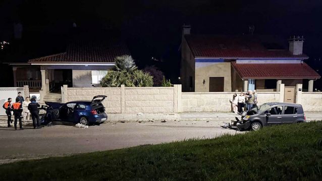Accidente na rúa Dinamarca en Monte Porreiro
