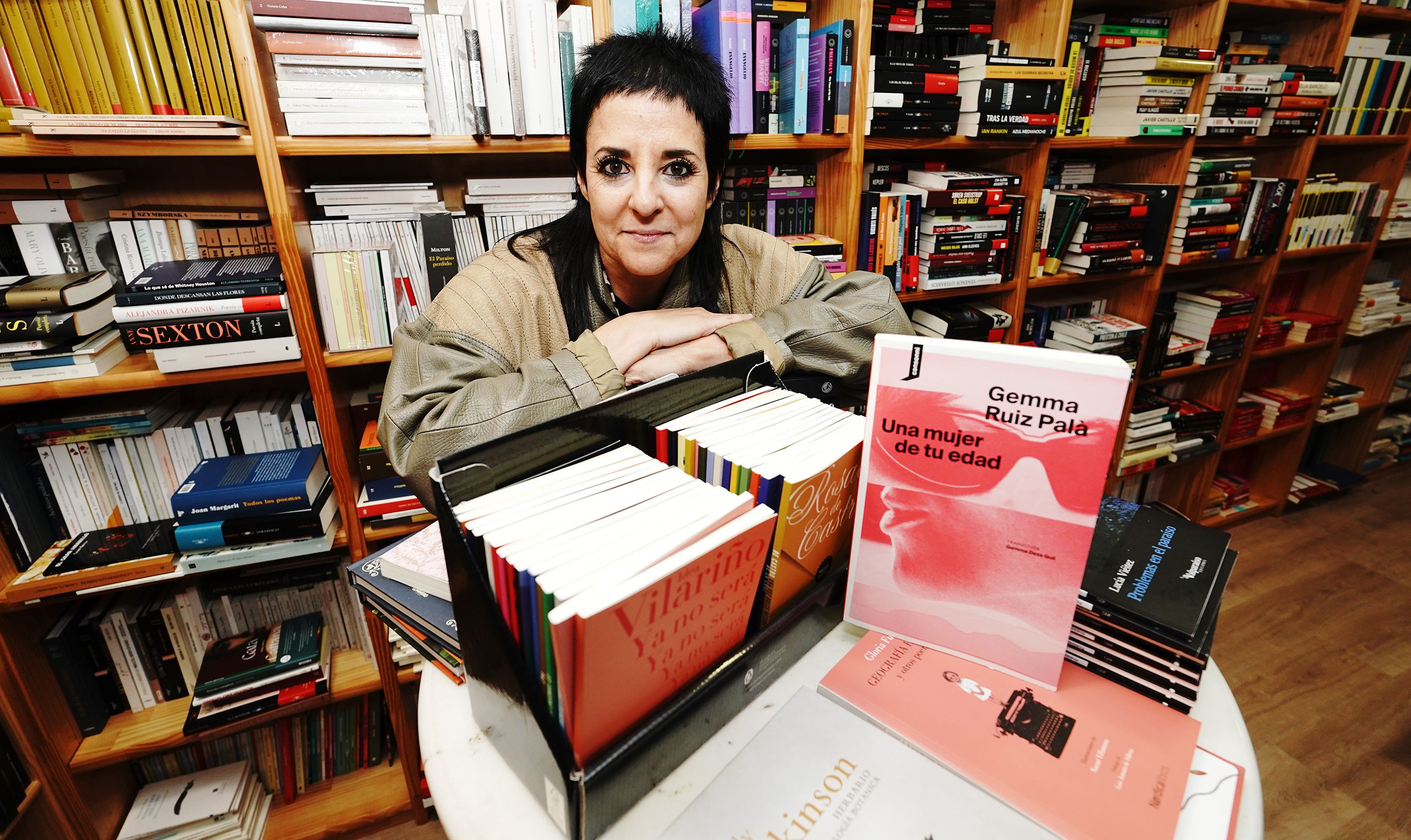 Gemma Ruiz Palà, autora de 'Una mujer de tu edad', en la Libraría Paz