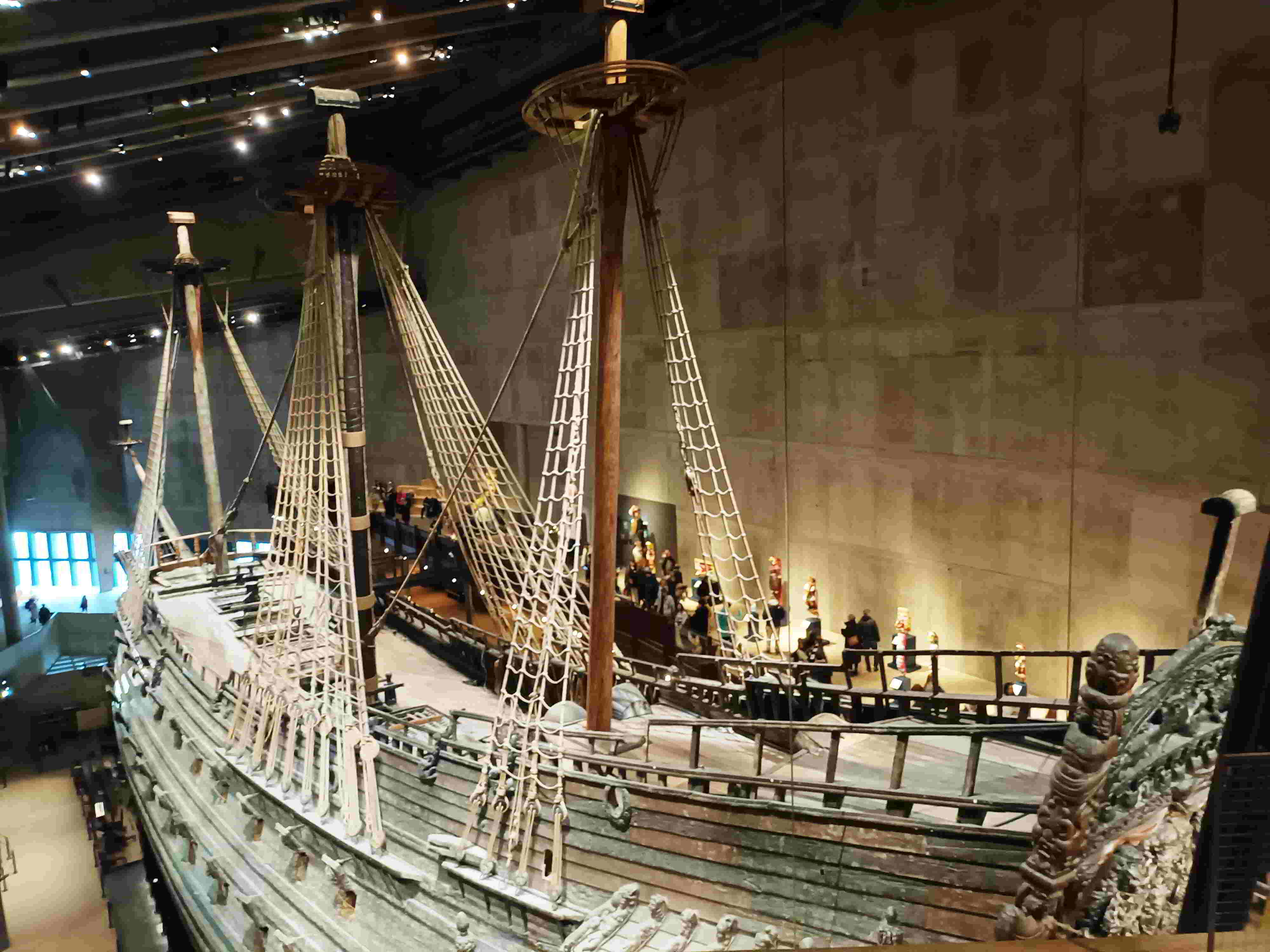 O Vasa no interior do museo
