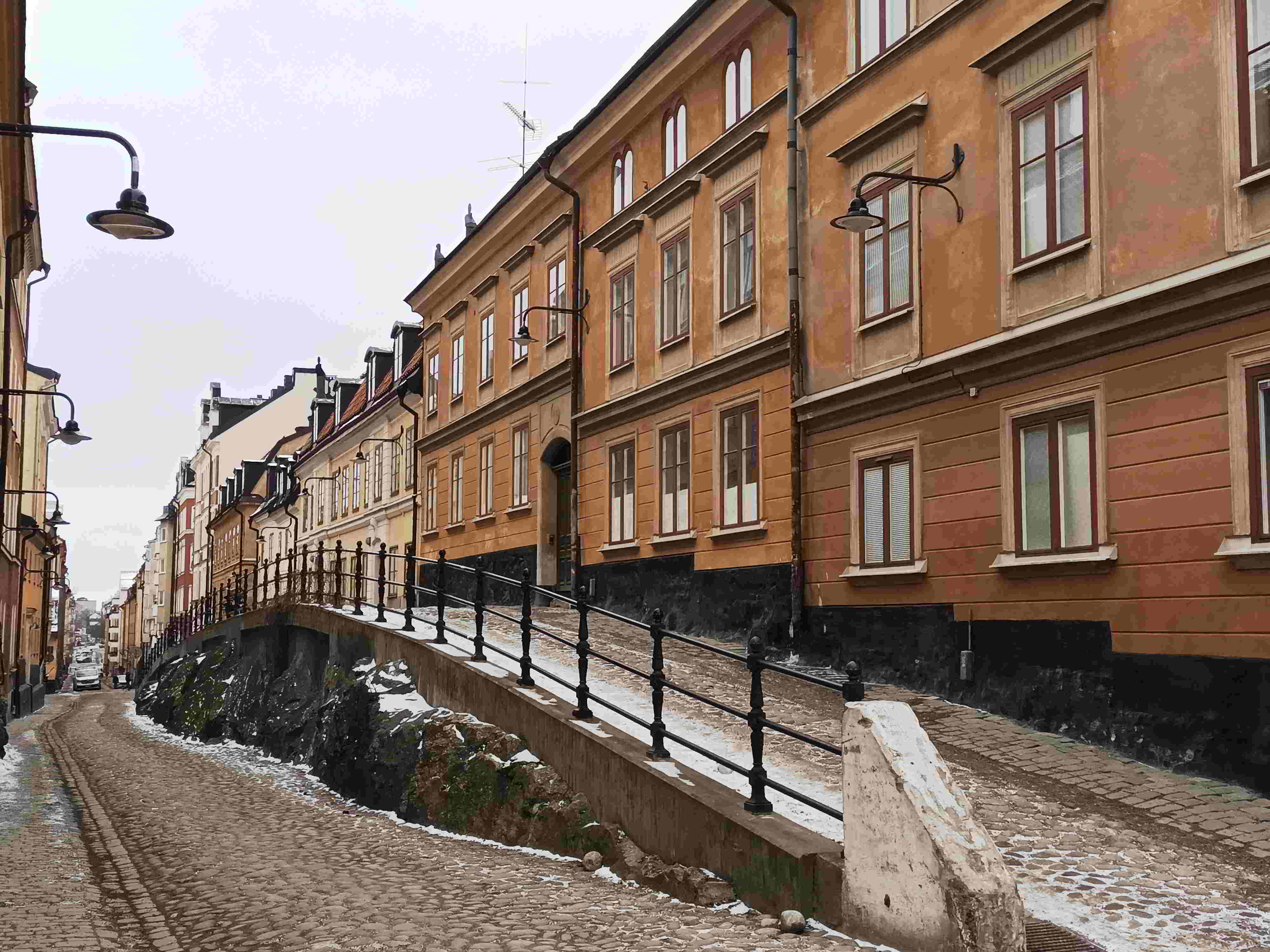 rúa no barrio cde Södermalm