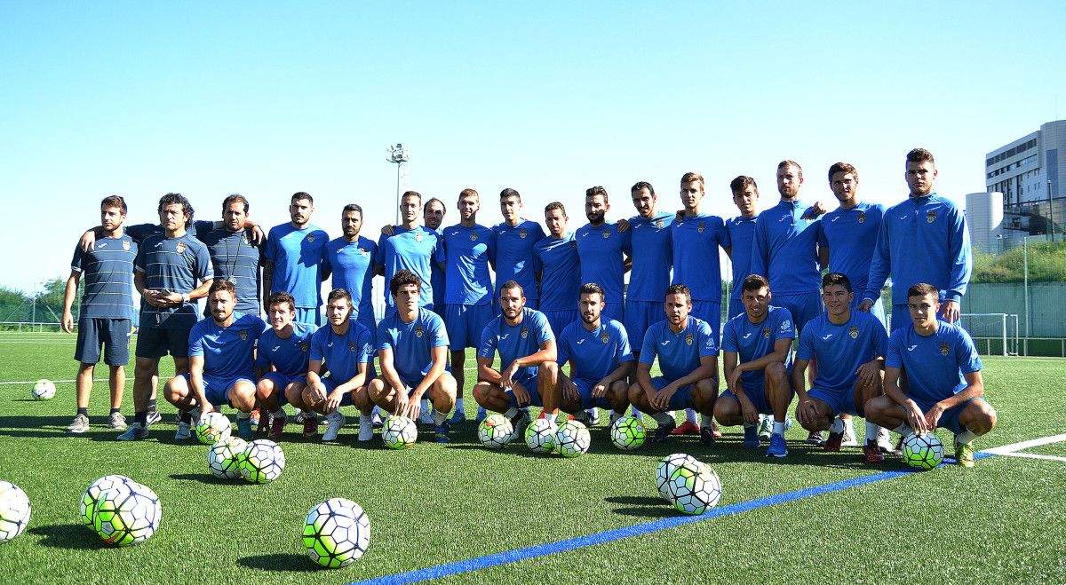 Primeiro adestramento do Pontevedra 2015/2016